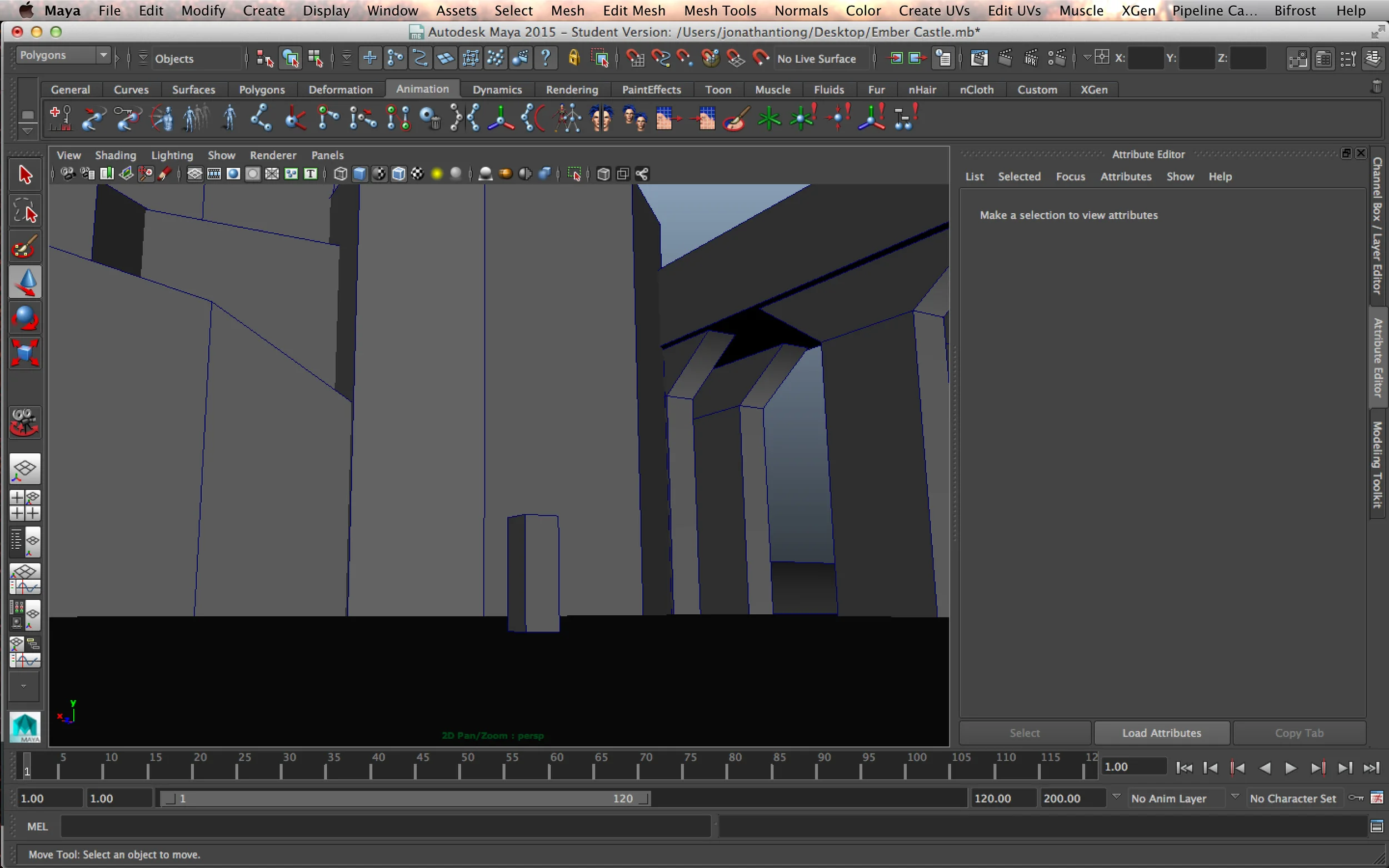 Scale test. The original design was grander, but I wanted to sky and background to be visible so the height was lowered and walls replaced by a colonnade.