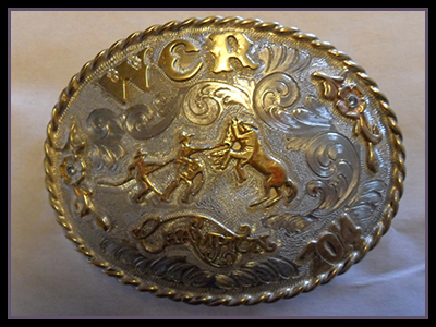 Wiley City Rodeo - Wild Horse Race Buckle - 2014 