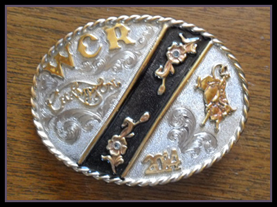  Wiley City Rodeo - Bull Riding Buckle - 2014. 