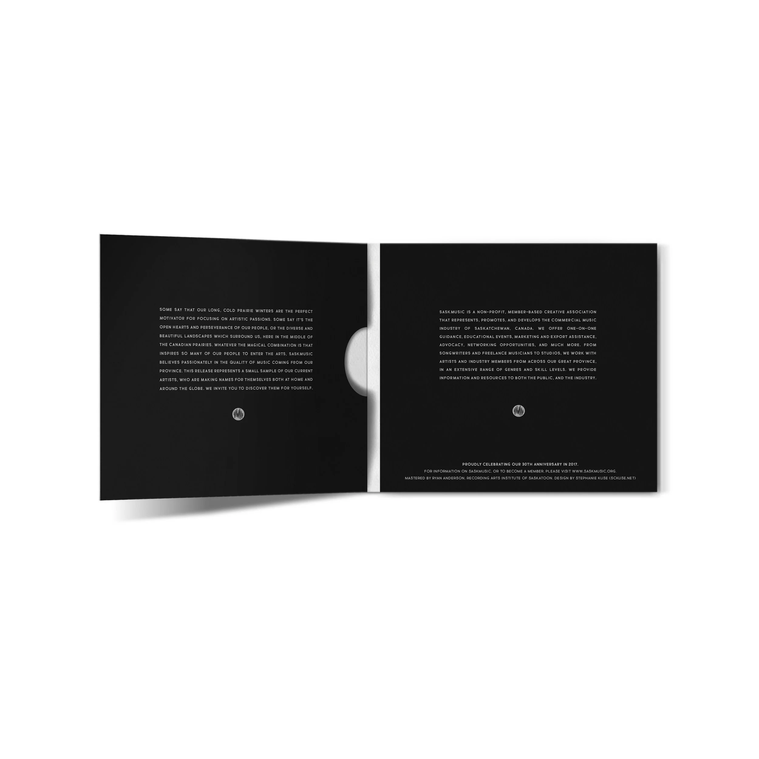 SASKMUSIC - Artwork and packaging for SaskMusic’s annual In Tune Compilation featuring artists from across Saskatchewan