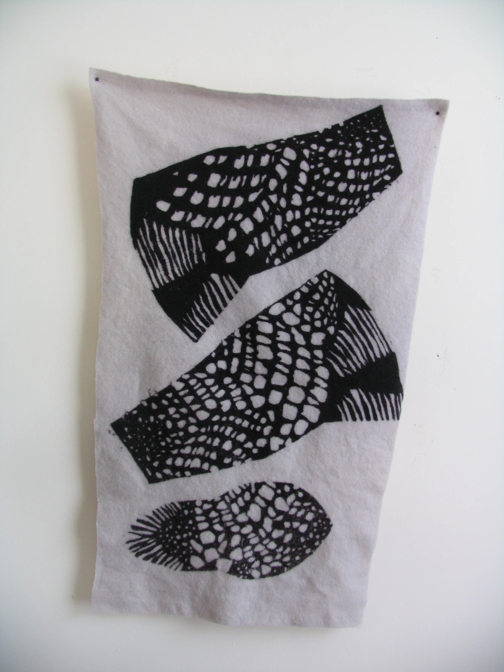  Silk screened engineered hat pattern 