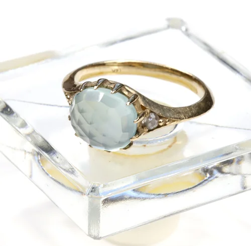 Gold rings with diamonds and natural gemstones — BECKY KELSO