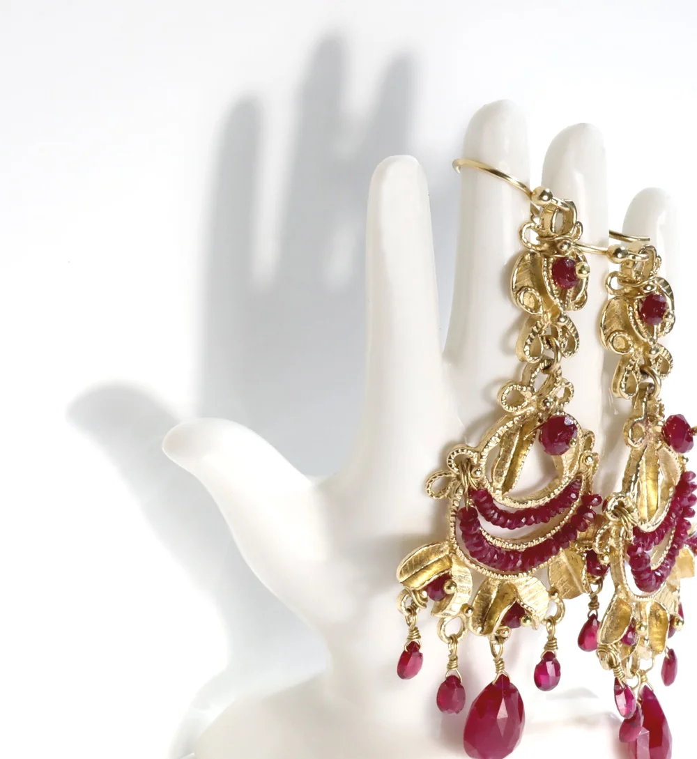 GOLD EARRINGS - HANDMADE IN CALIFORNIA — BECKY KELSO