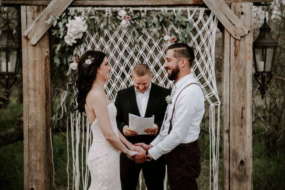 Bride and Groom, Couple, Ceremony Location, Wedding Ceremony, Outdoor Wedding Venue