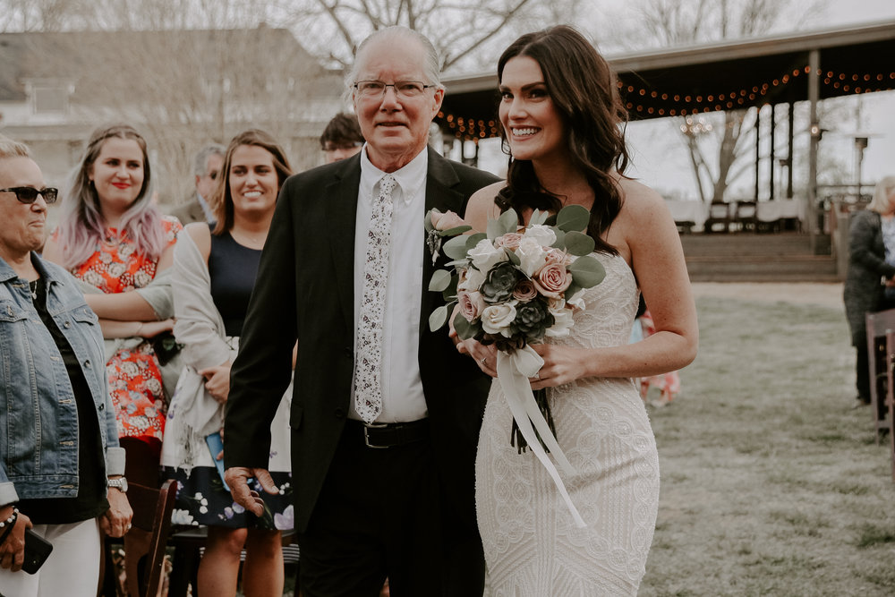 Father of the Bride, Walk Down the Aisle, Rustic, Outdoor Venue
