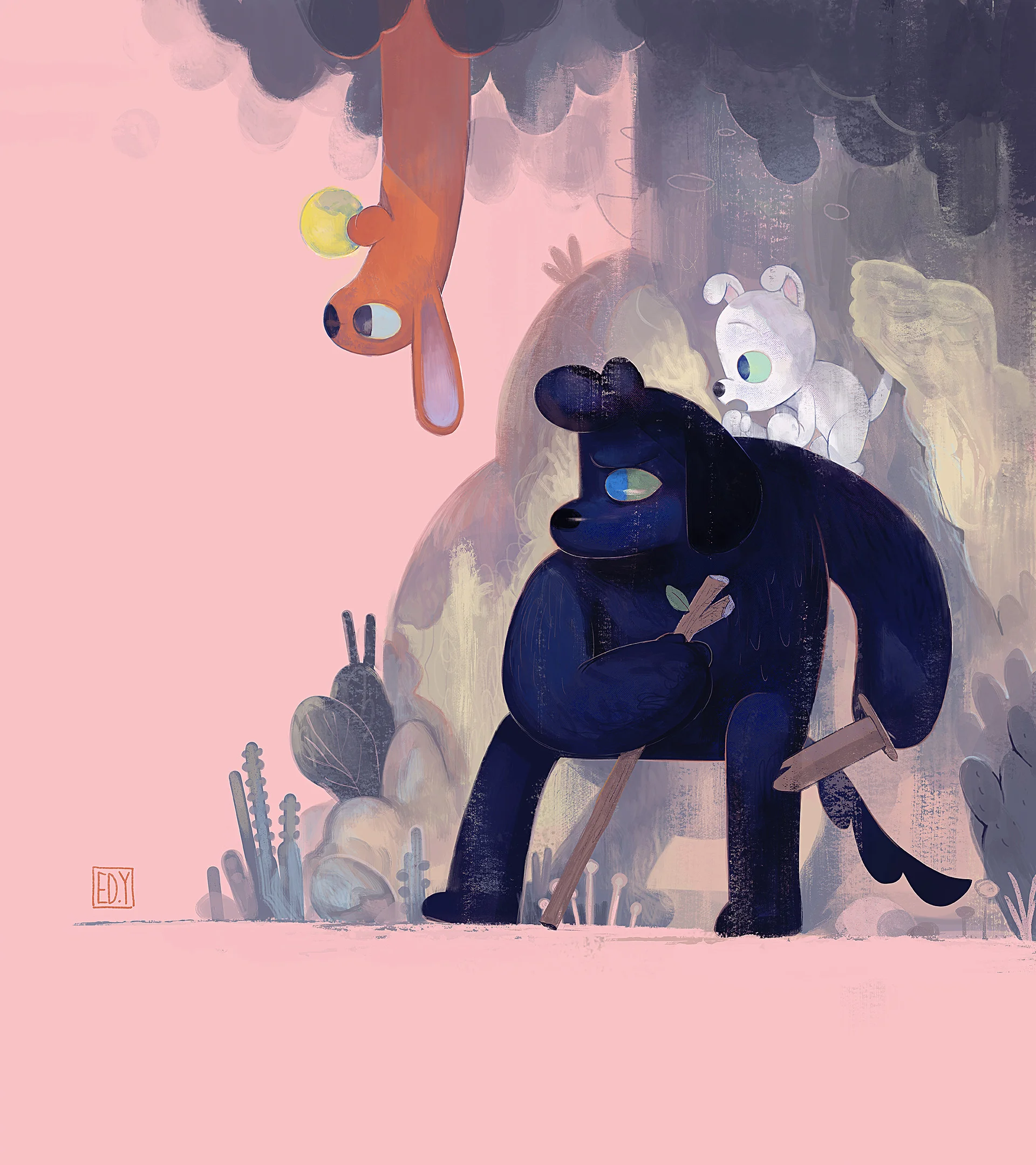 Adventures of Berger, Carrie, Aidan. A personal project of mine based on my dogs. 