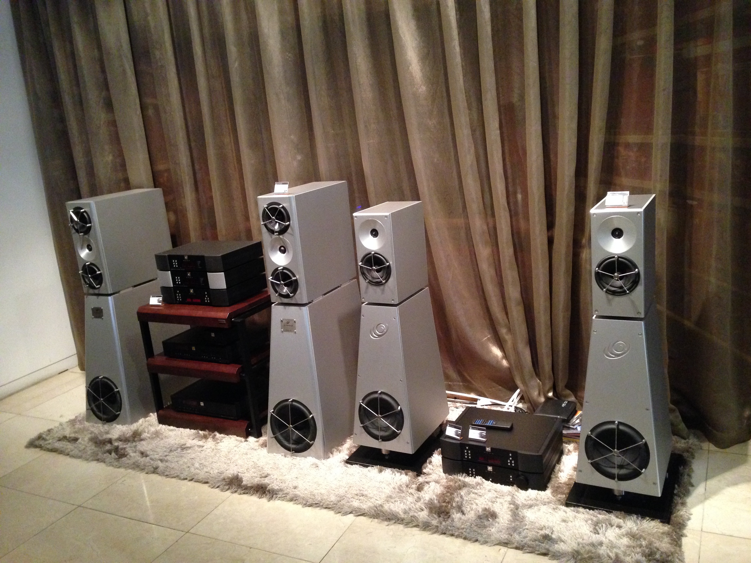They had some ultra high end speakers