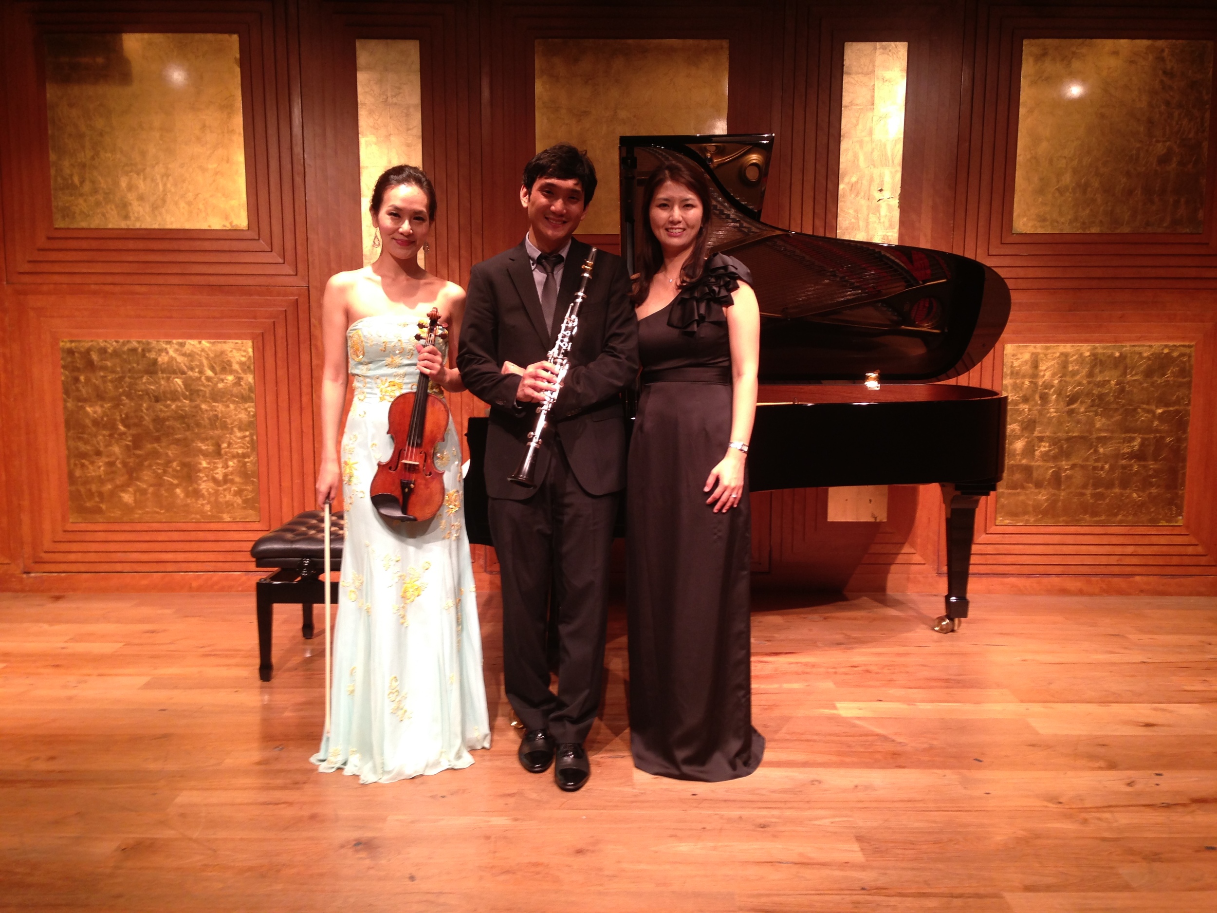 After the first performance by our "trio"