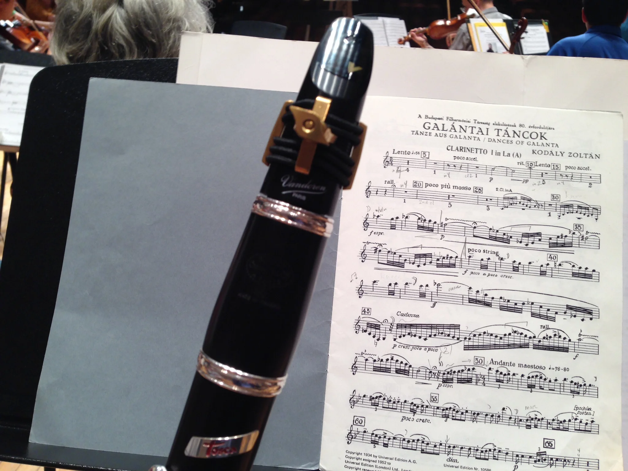 Getting ready for the big solo!
