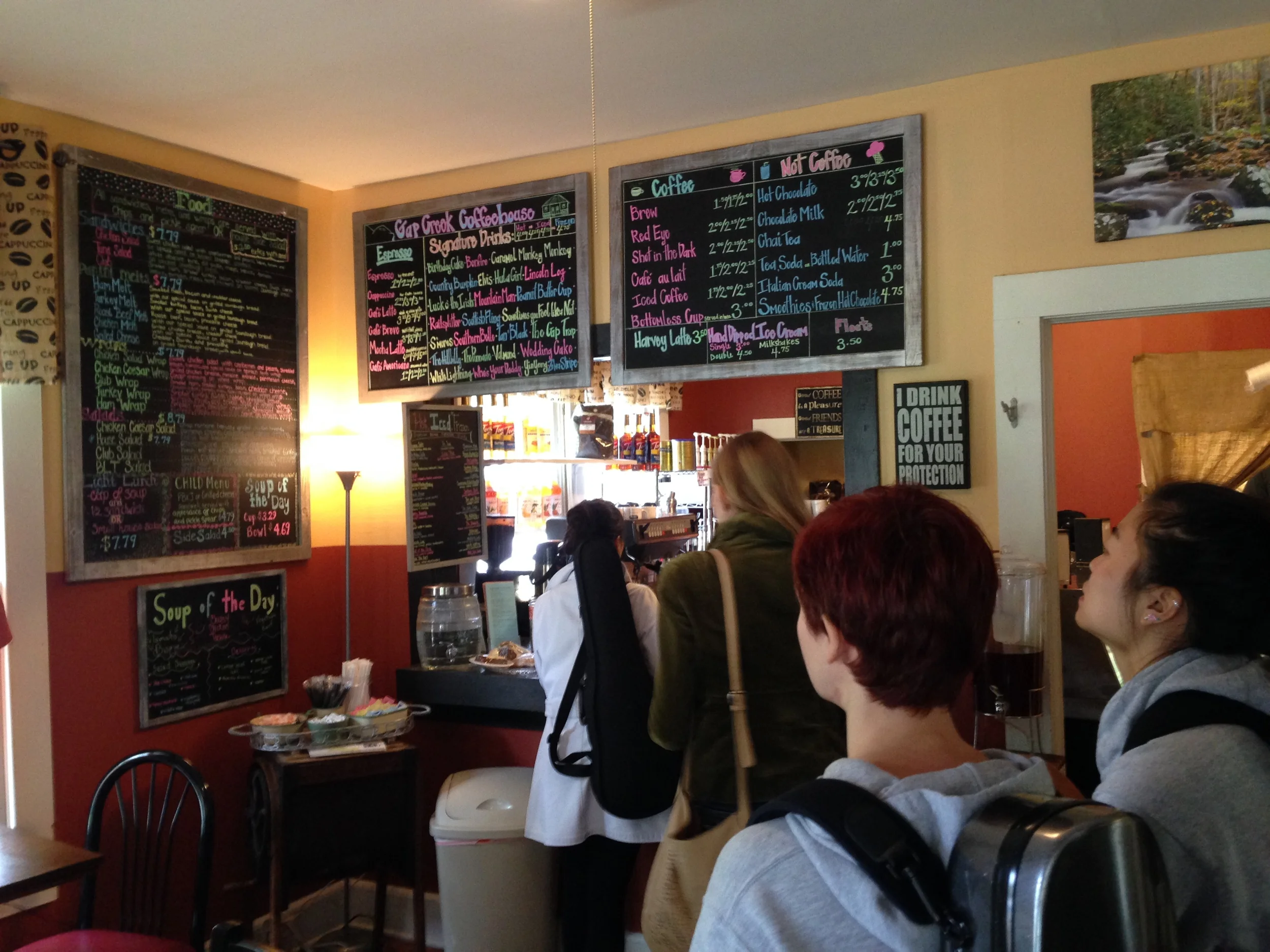 LSQ is busy getting their food before it's all gone.