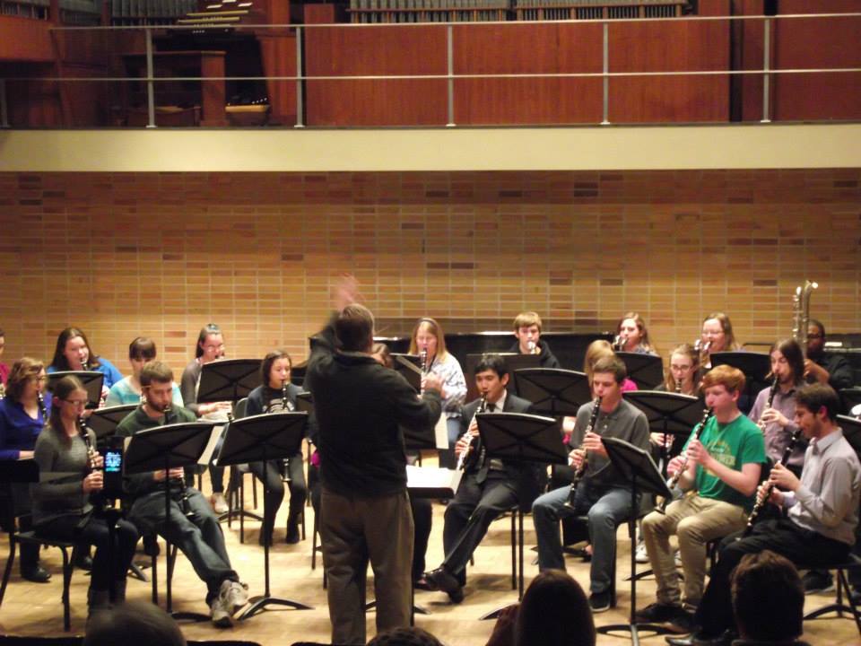 Playing with UE Clarinet Choir!