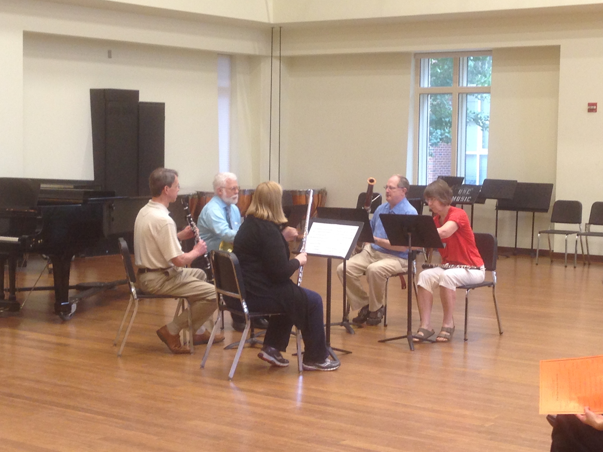 One of the participant ensembles I coached at the workshop