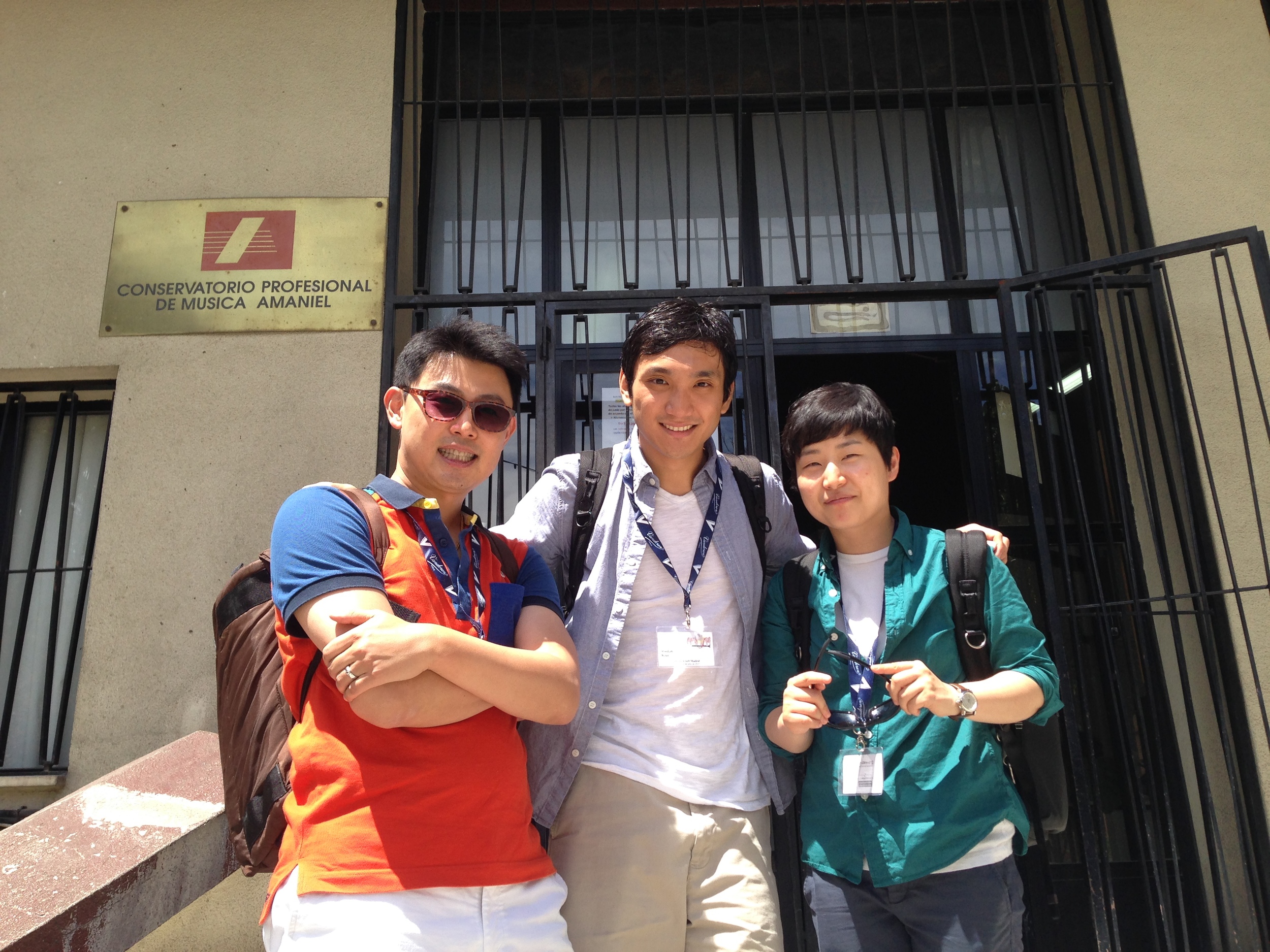 @Madrid Conservatory with the members of Komo Quartet