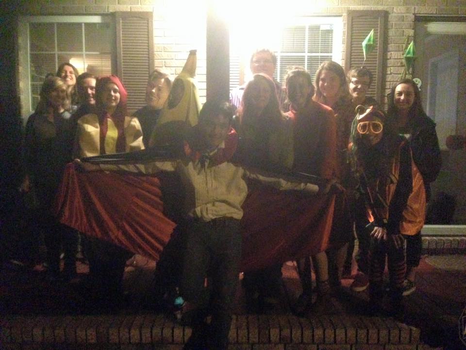 My students with some creative and not-so-creative costumes