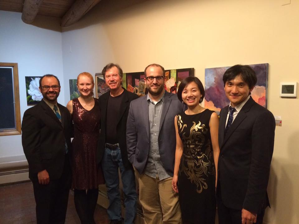 Post recital picture of enhake with David and Peter