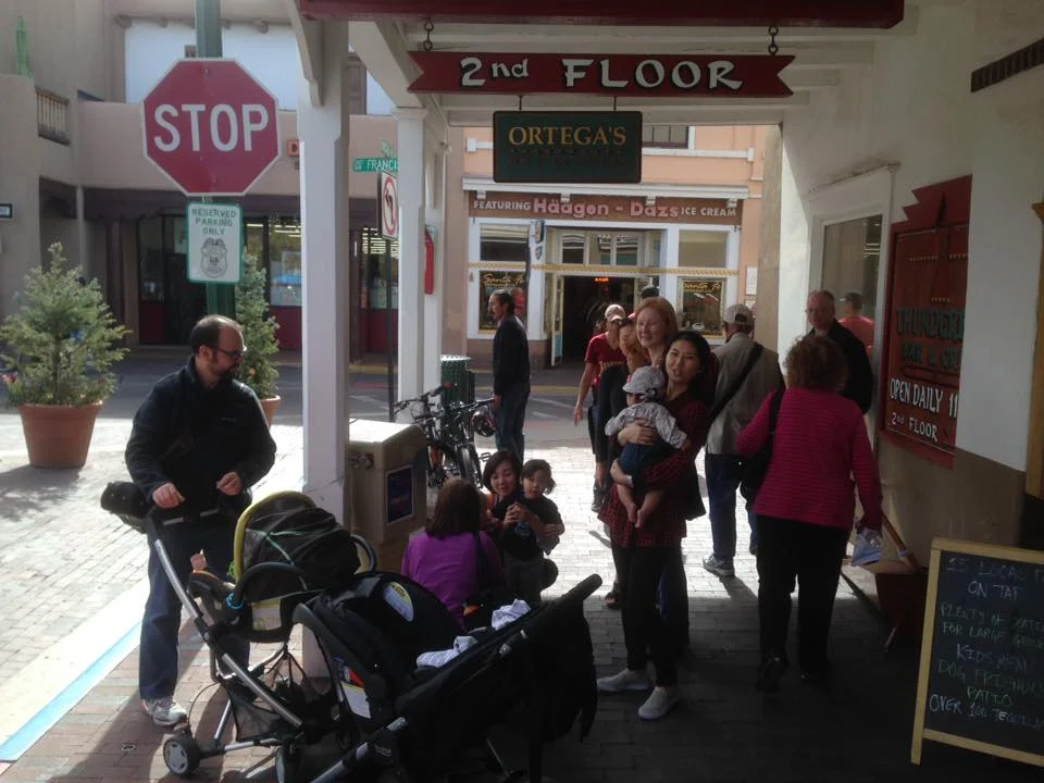 enhake family getting things together after a lunch