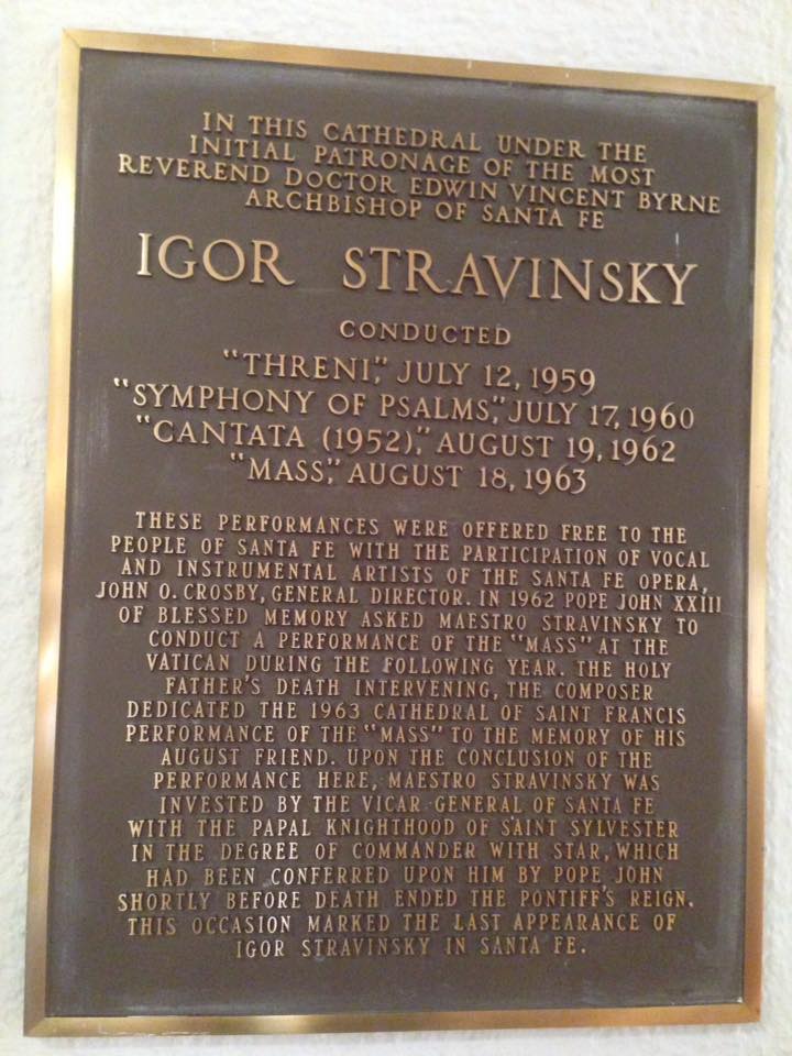 What a surprise to find this plaque at Cathedral Basilica of St. Francis of Assisi