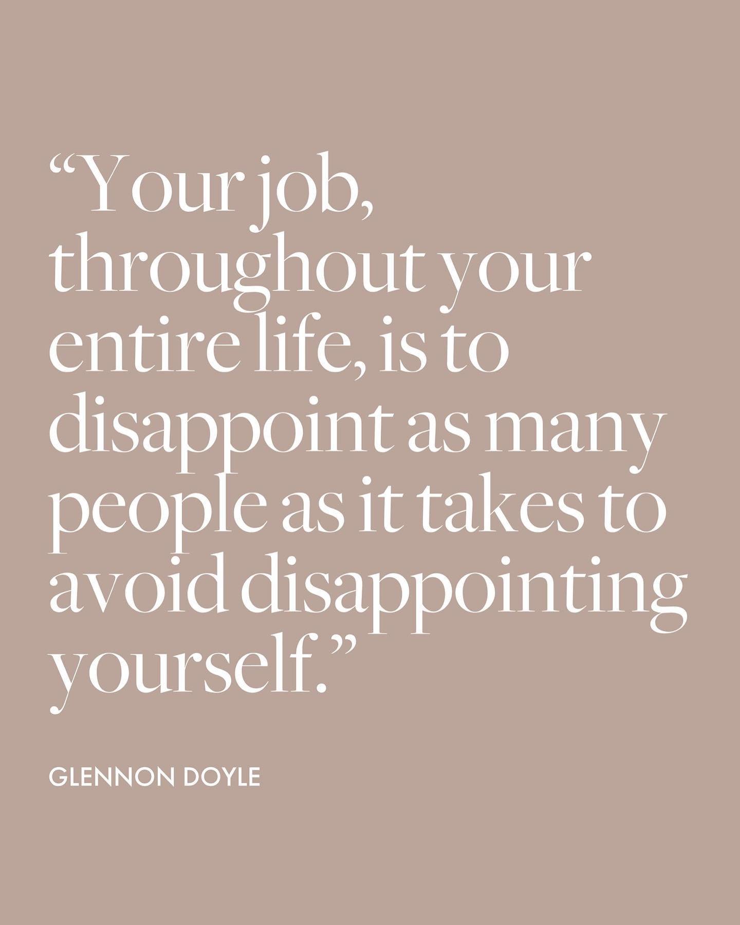 Absolutely 💯 Who have you got to disappoint today, to avoid disappointing yourself? 🔥 💭 It&rsquo;s a good question, and one that always helps me move forward when I&rsquo;m ready for big changes and pivots in life 💥💃🏻❤️&zwj;🔥