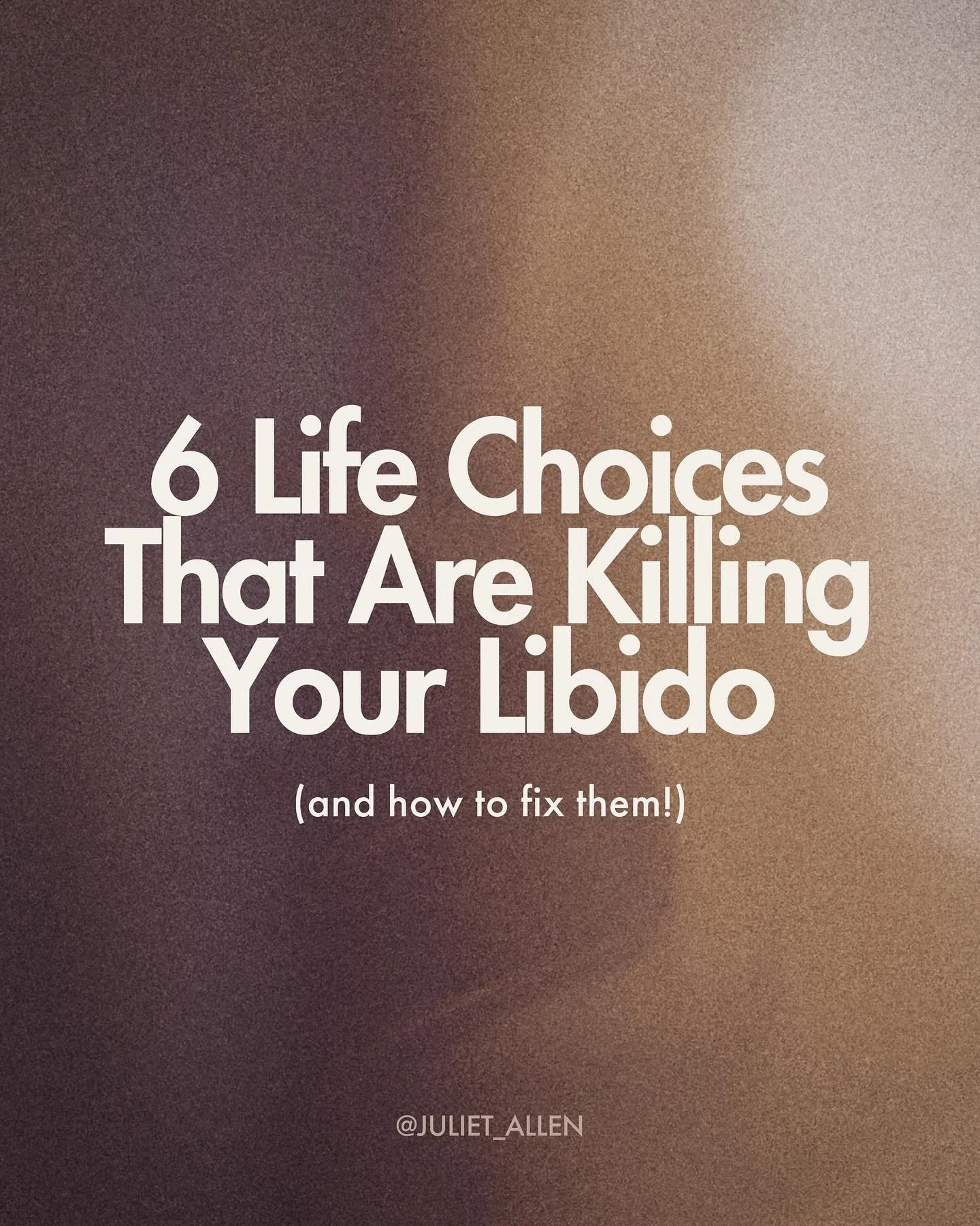 If your sx drive feels low - or you simply don&rsquo;t feel energised and turned on by life - you&rsquo;re not alone. In today&rsquo;s busy, overstimulated world, lack of desire is becoming more common than ever before 🫣

But low libido is often les