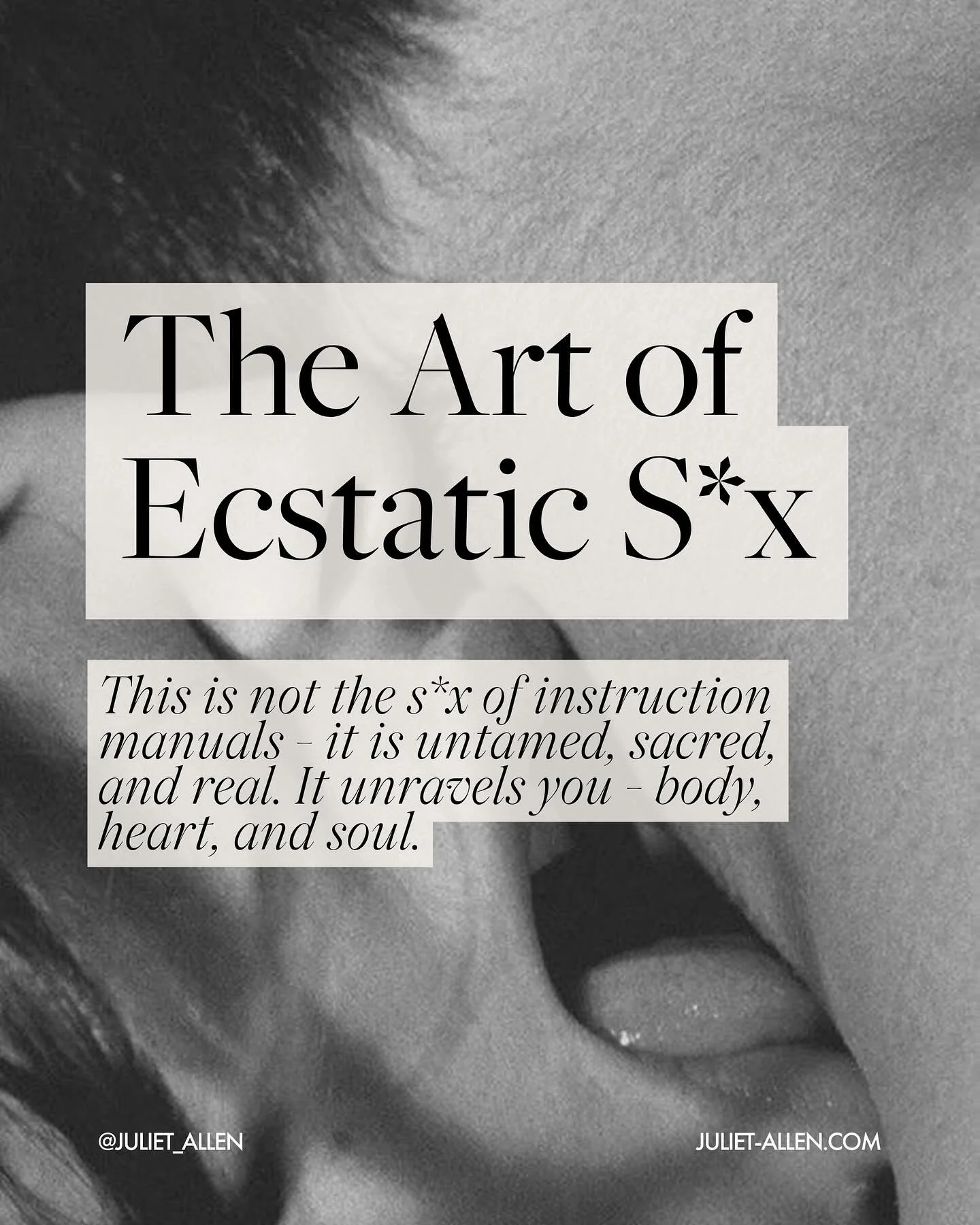 There&rsquo;s is a kind of s*x that takes you deeper than pleasure. Into the heart. Into the shadows. Into the raw pulse of your aliveness ⚡️💥💫

This is ecstatic s*x - the dance between love, surrender, and truth ❤️

✍🏻 Comment &lsquo;UPLEVEL&rsqu