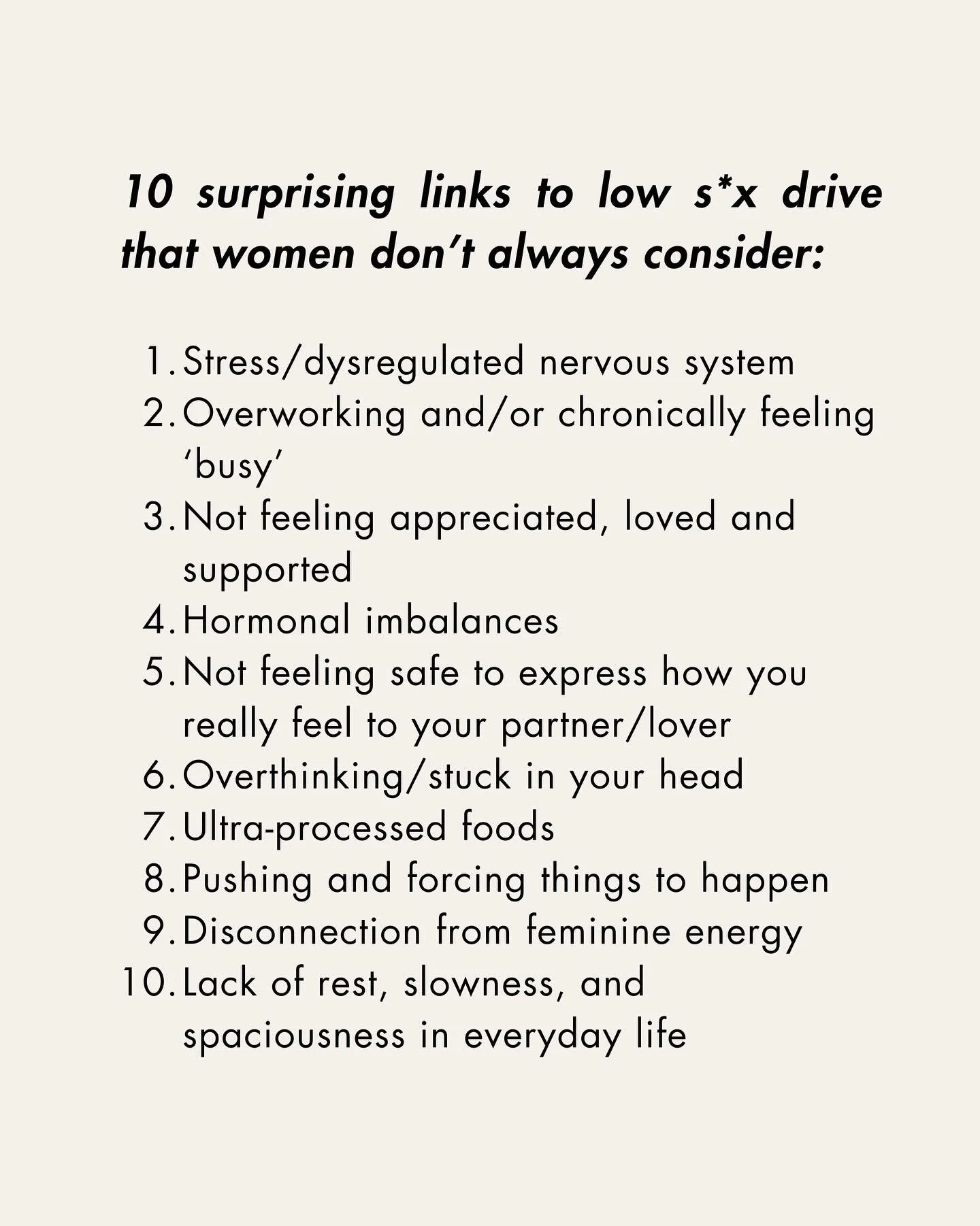 Low desire/libido isn&rsquo;t something to power through. It&rsquo;s information. What is your body asking for as you step into 2026? DO THAT.