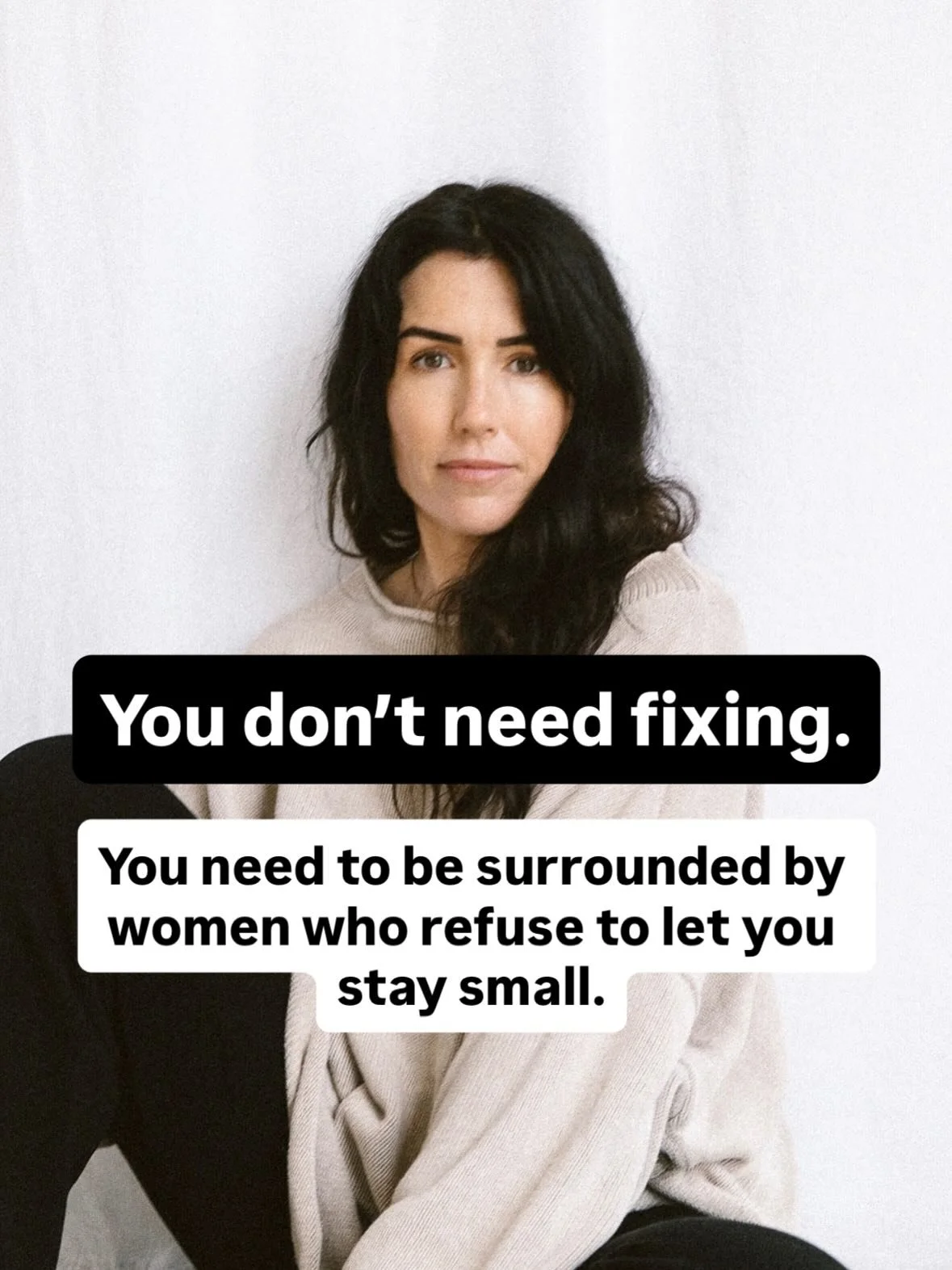 You&rsquo;re not broken. You&rsquo;re under-supported.

Reality is, women don&rsquo;t evolve simply by consuming more information. We evolve in the right rooms - with women who reflect us, challenge us, and walk beside us as we grow. ❤️

If you&rsquo