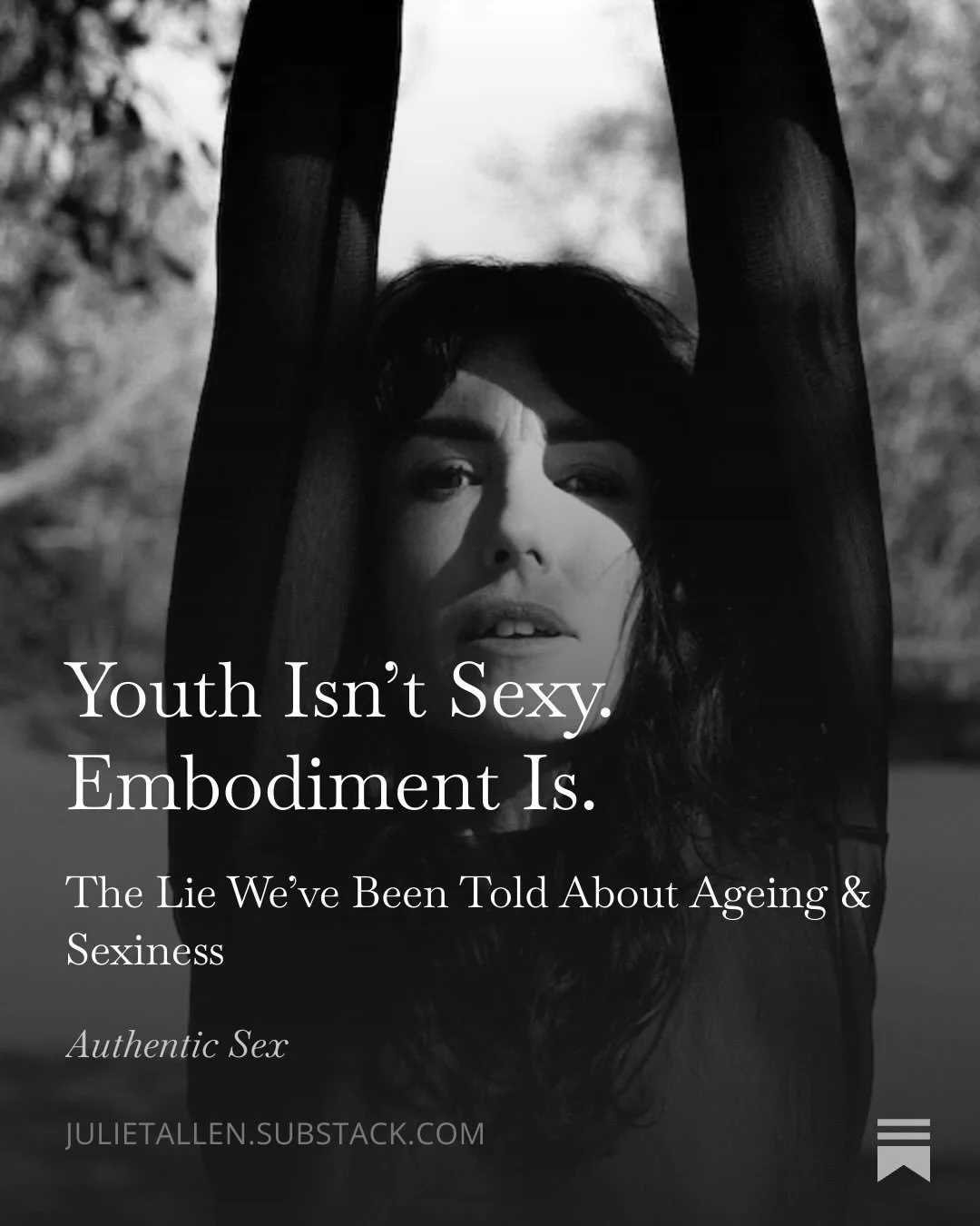 YOUTH ISN&rsquo;T SEXY. EMBODIMENT IS. 🔥 Link in bio to my free Substack article. You don&rsquo;t need more 💉- you need more wisdom, more confidence, more life LIVED.