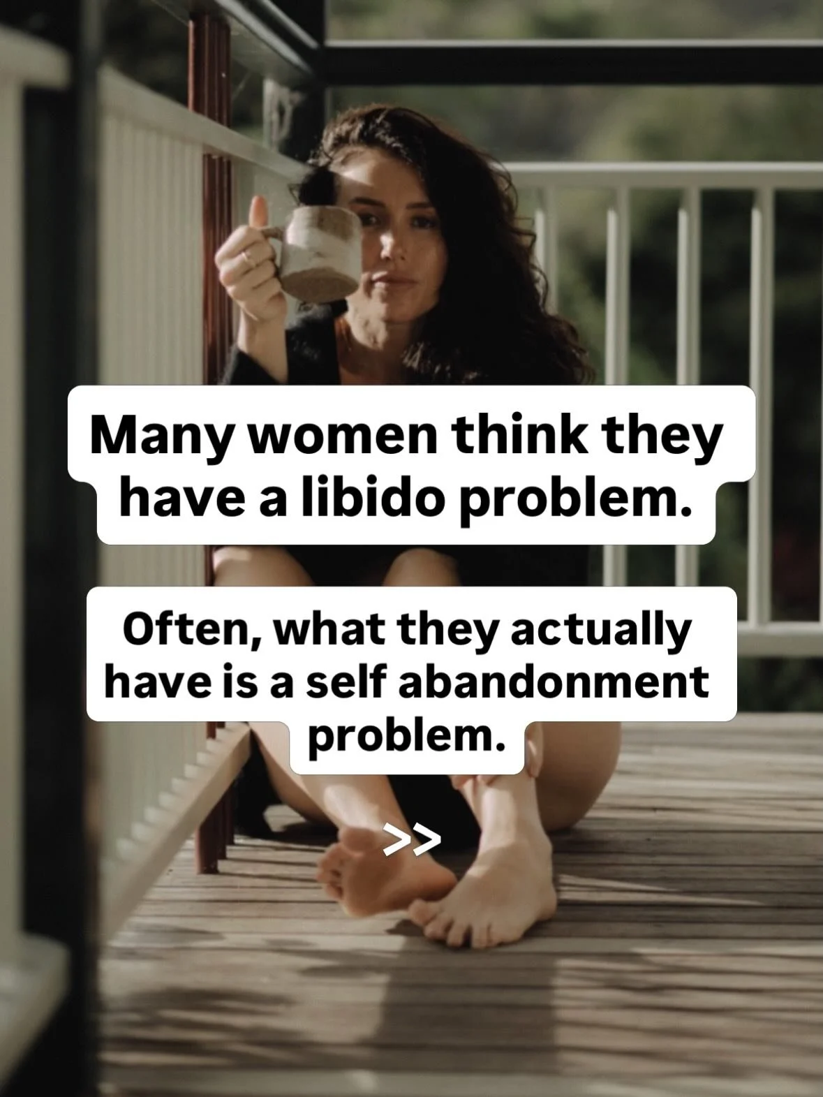 🚨 At some point we have to stop assuming the problem is outside of us.

Blaming hormones. Blaming our partner. Blaming stress. Blaming our age. Blaming the kids. 

Many women think their libido is broken. They think they need:

Hormones.
Supplements