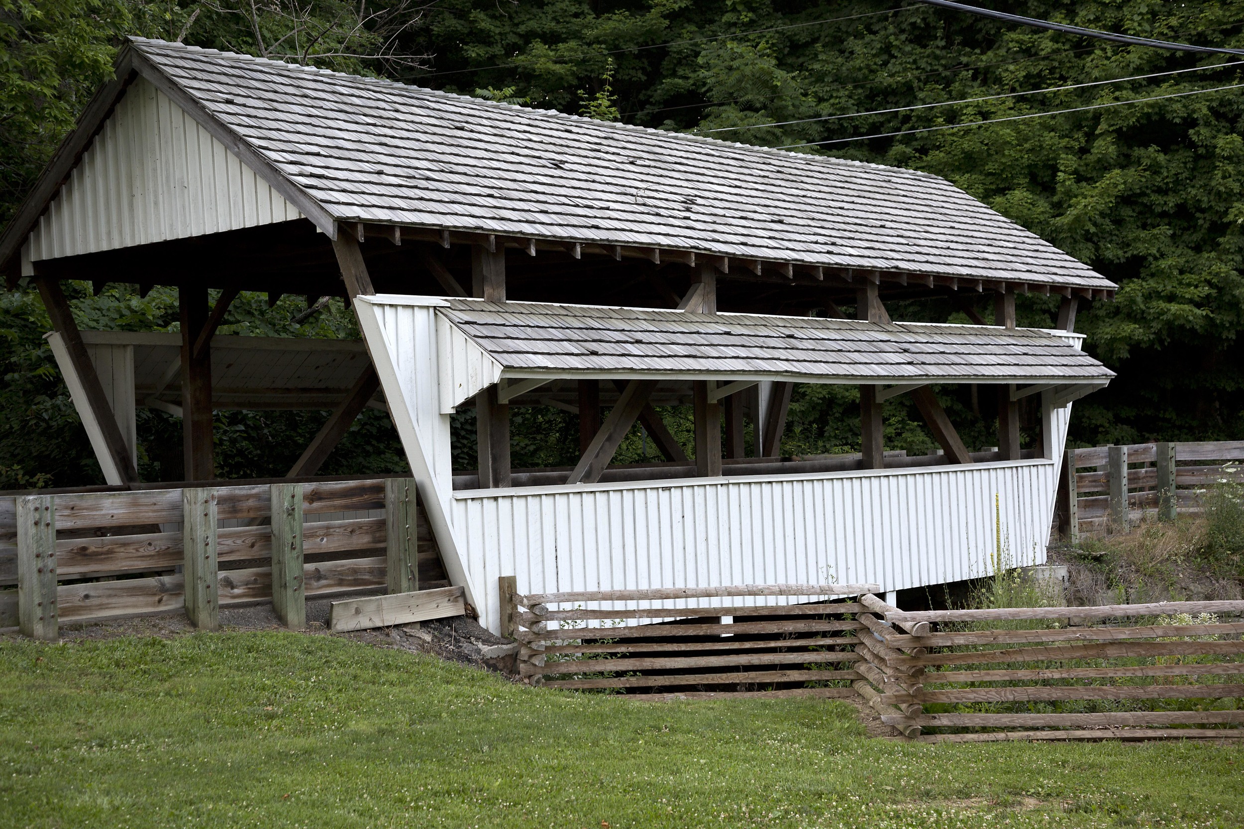This bridge was built by a man named, Jacob "Bluejeans" Brandt. So you know it was made to last.