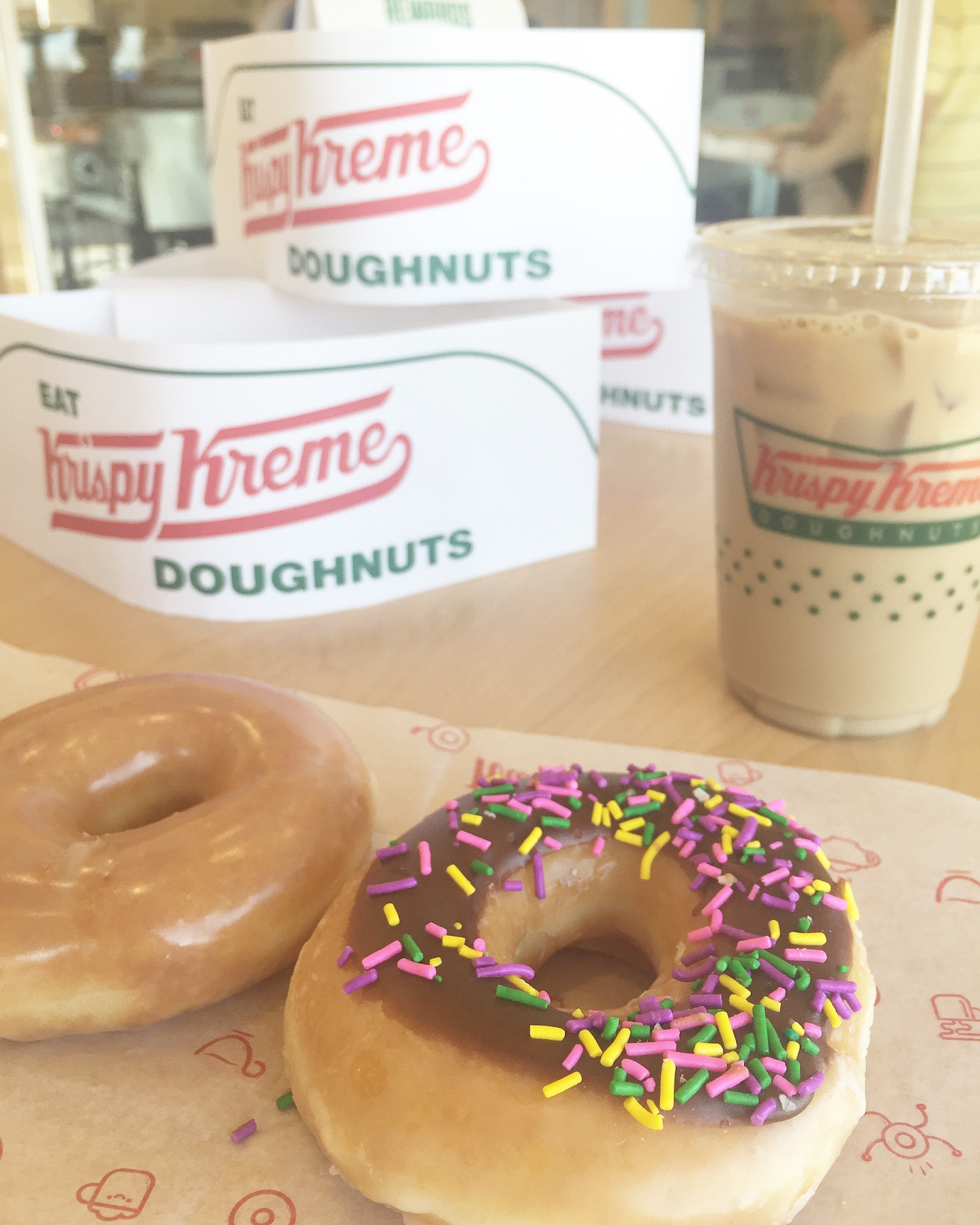 The HOT sign was on. I didn't have a chance. Also, SPRINKLES.