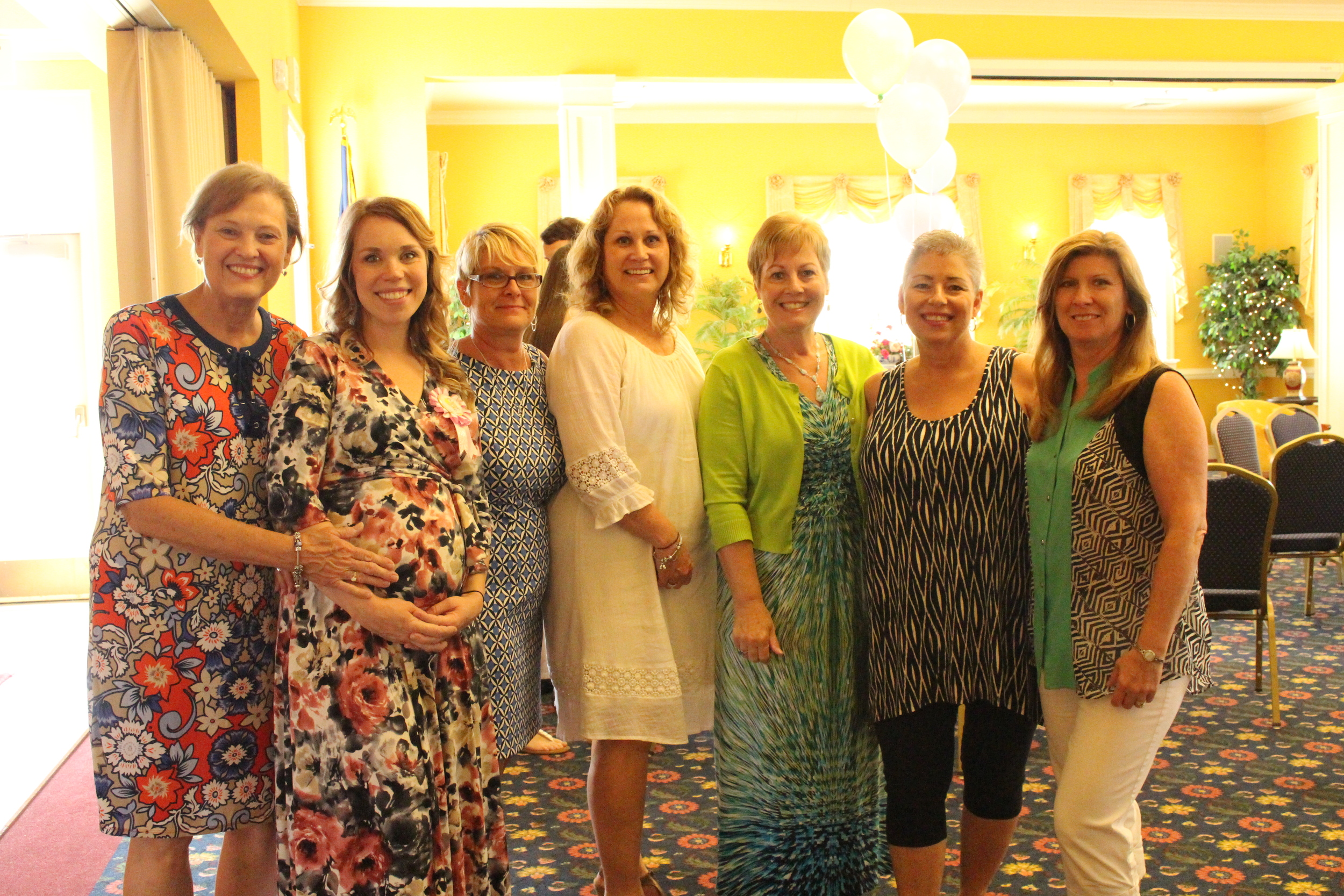 Me and the moms and aunts. There are a lot of clashing patterns in this shot. Haha! We need to work on our coordinating outfits!
