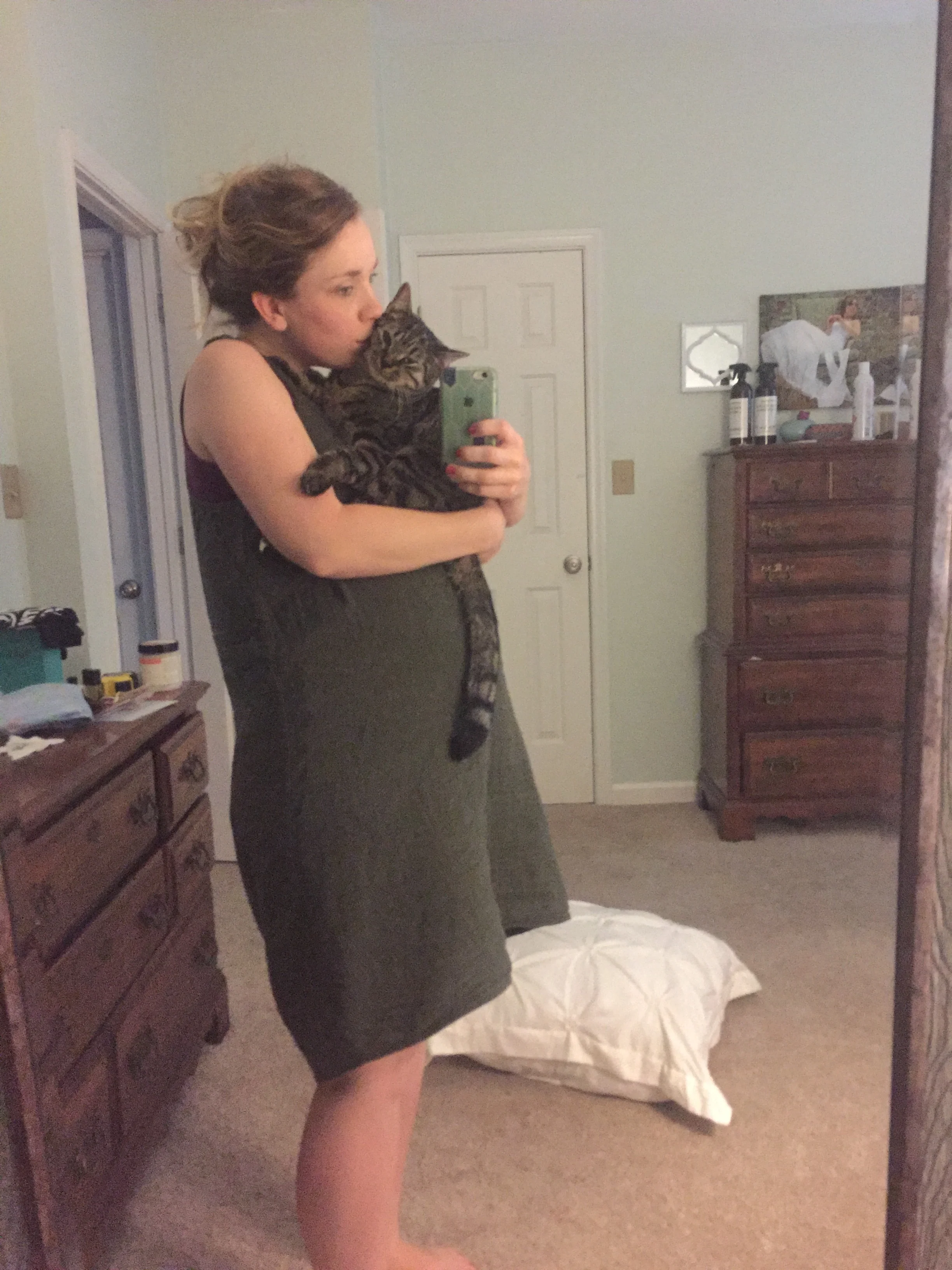 My precious furball, Niles. Sorry, it's super blurry.