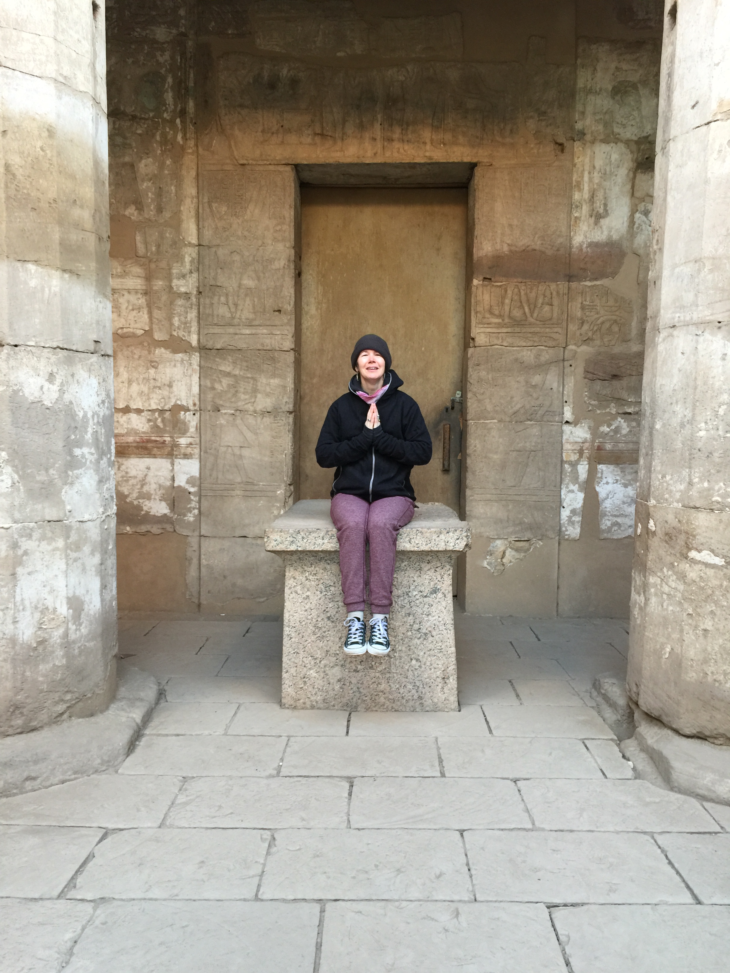 So grateful at the Temple of Sekhmet, Karnak Temple Complex , Egypt
