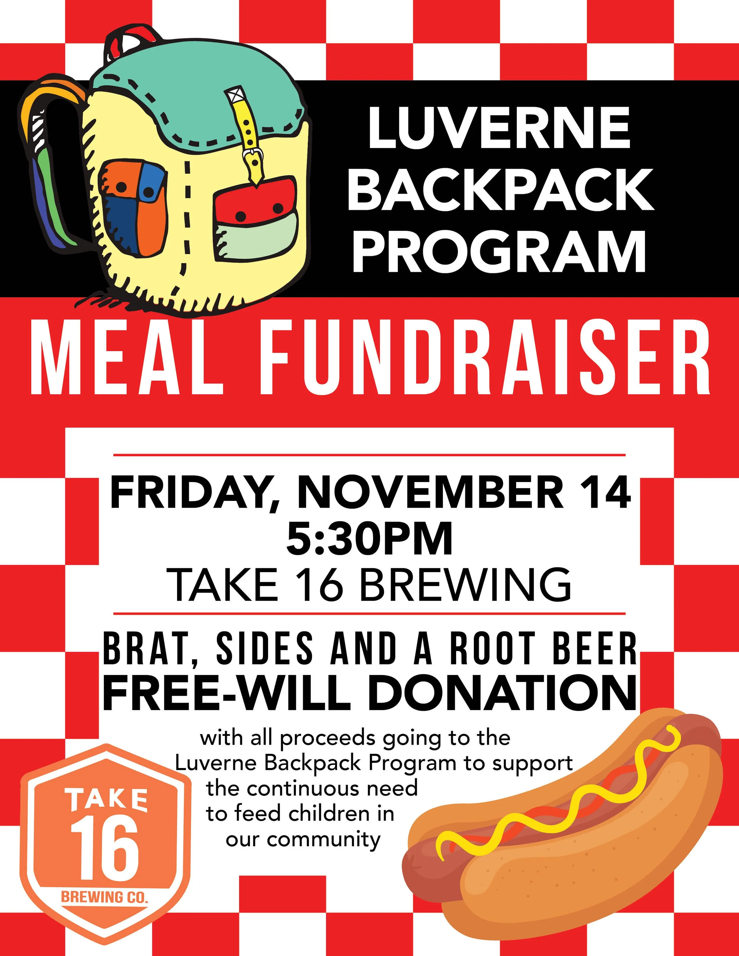Luverne Backpack Program Meal Fundraiser