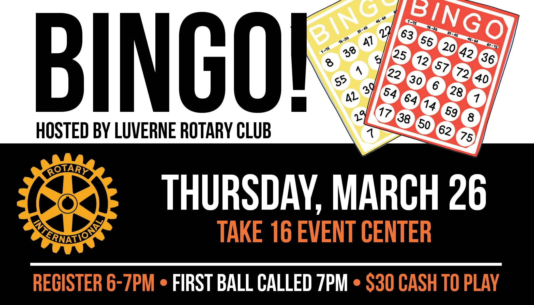Bingo Sponsored by Rotary
