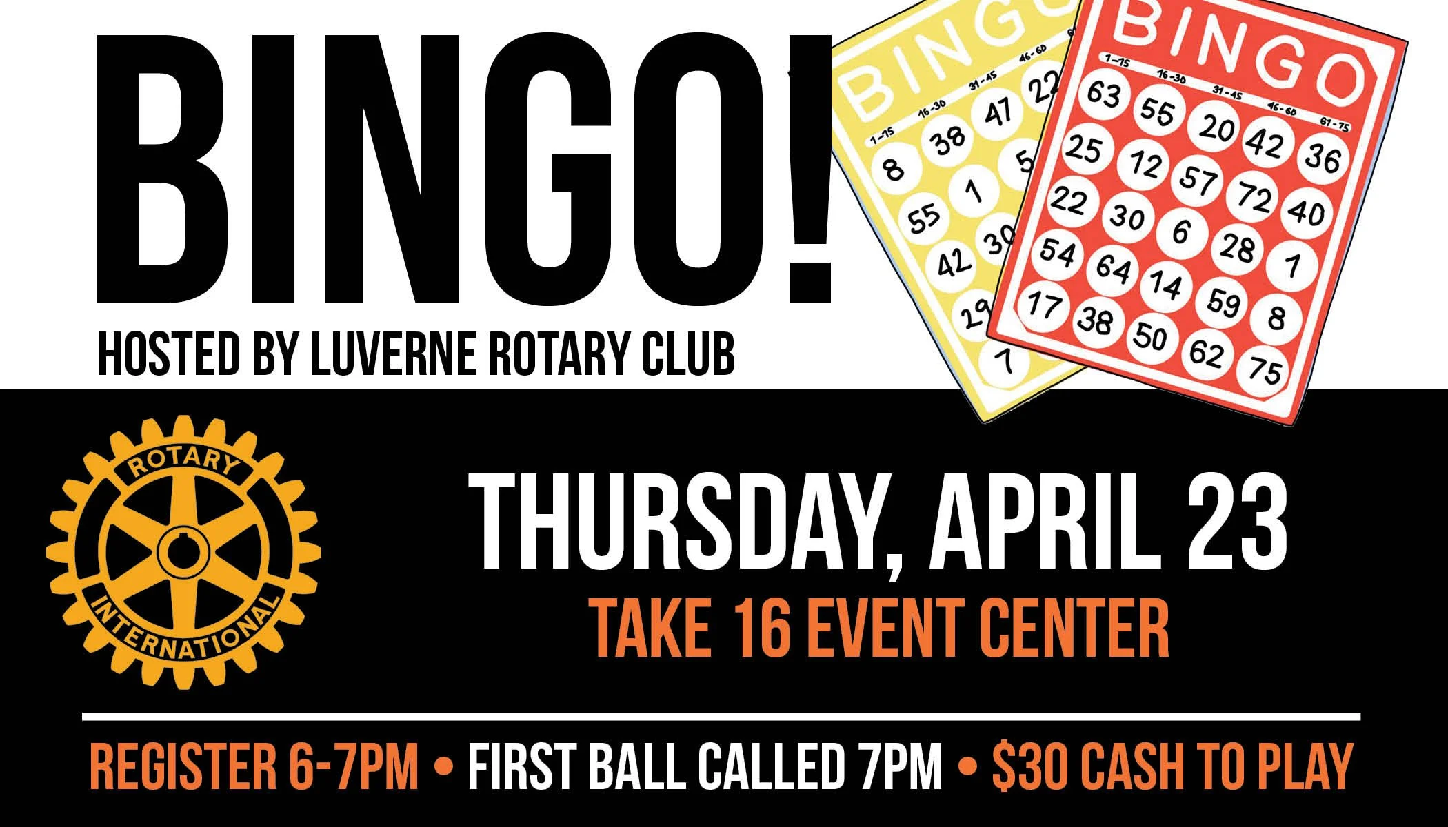 Bingo Sponsored by Rotary
