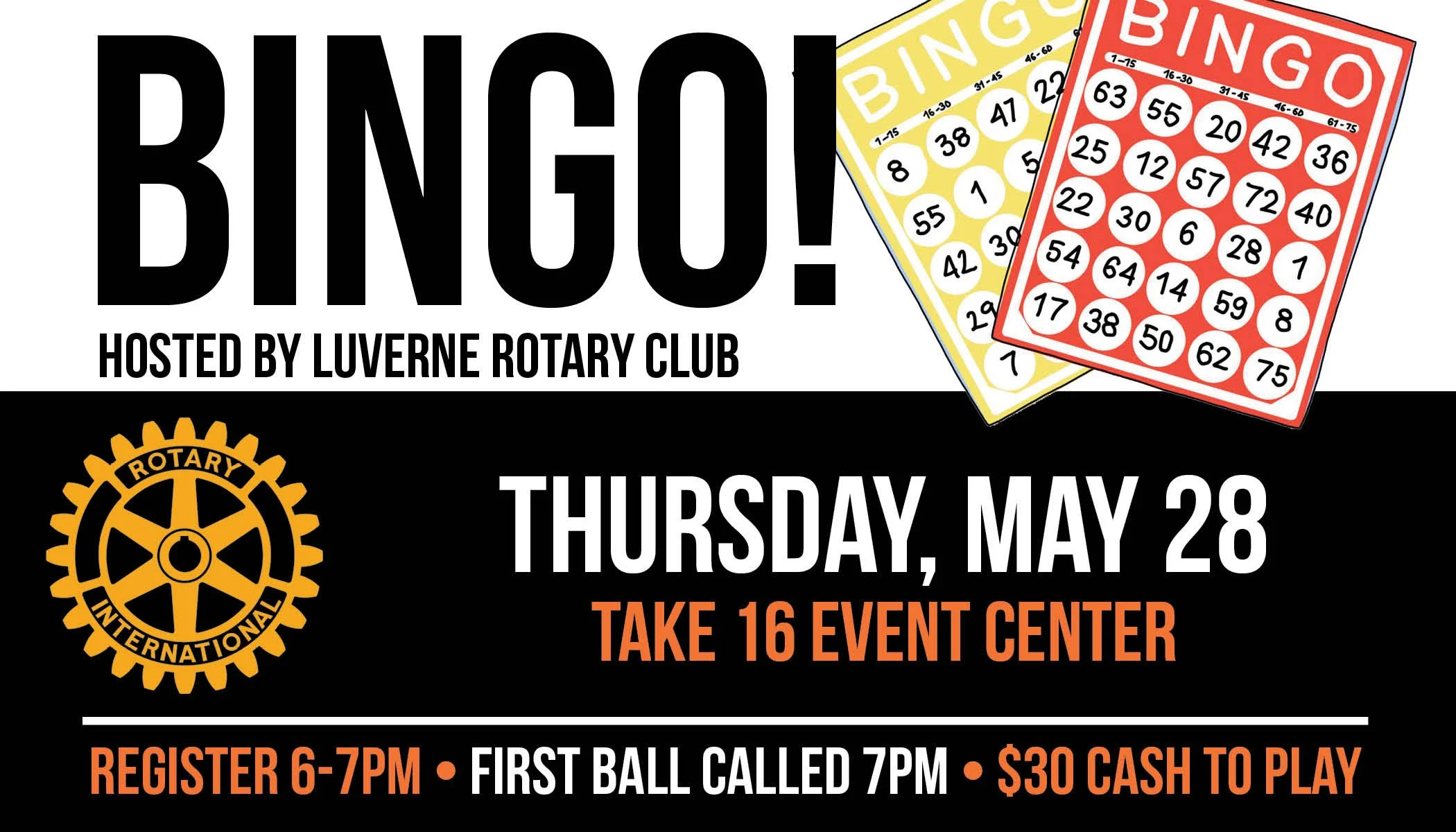 Bingo Sponsored by Rotary