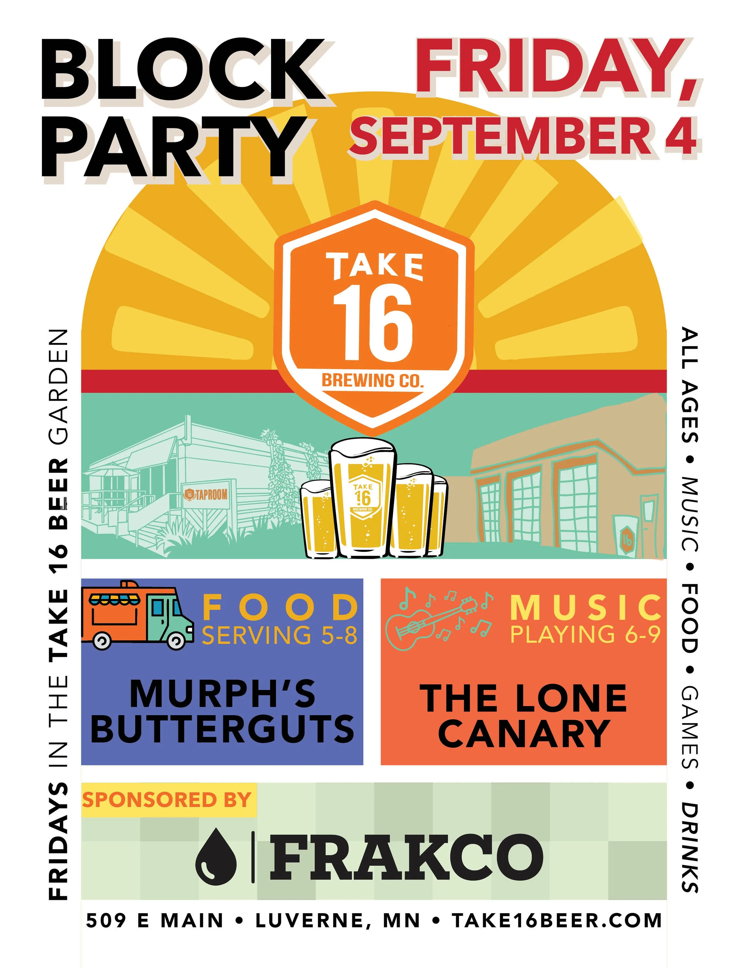 Block Party - 9/4 - Sponsored by Frakco