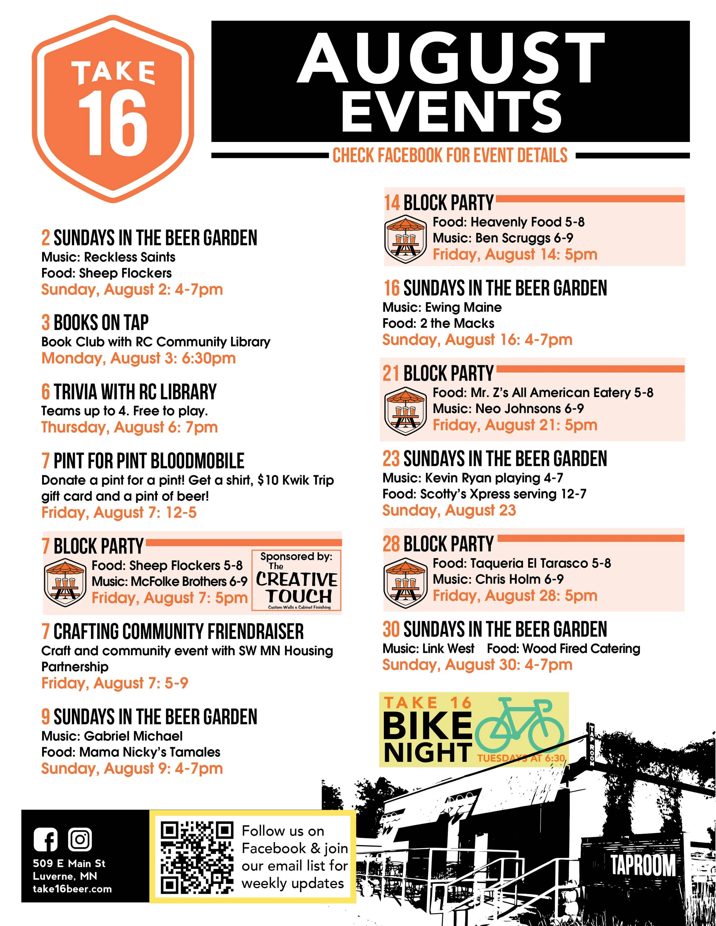 August Events