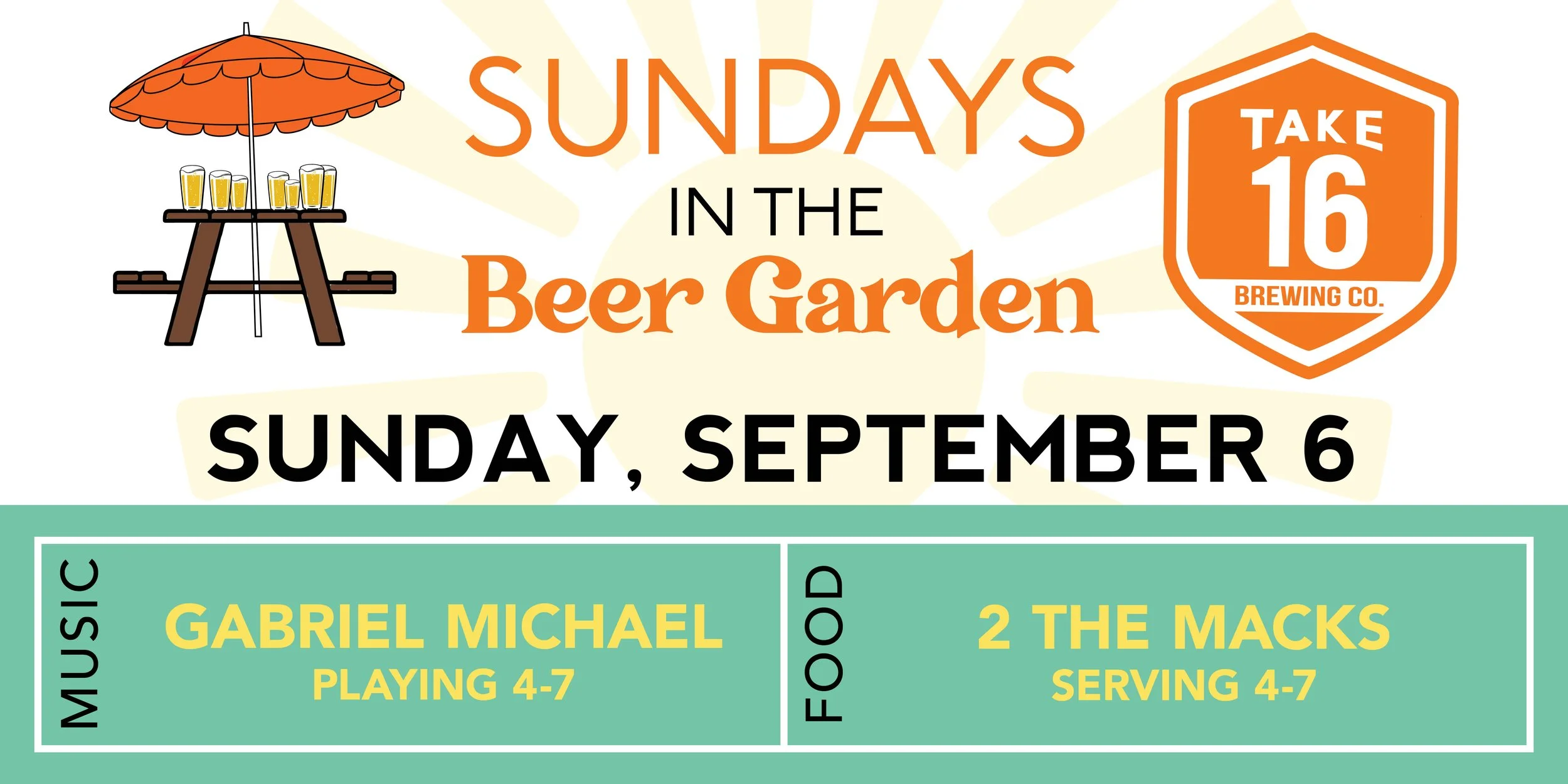 Sundays in the Beer Garden - 9/6