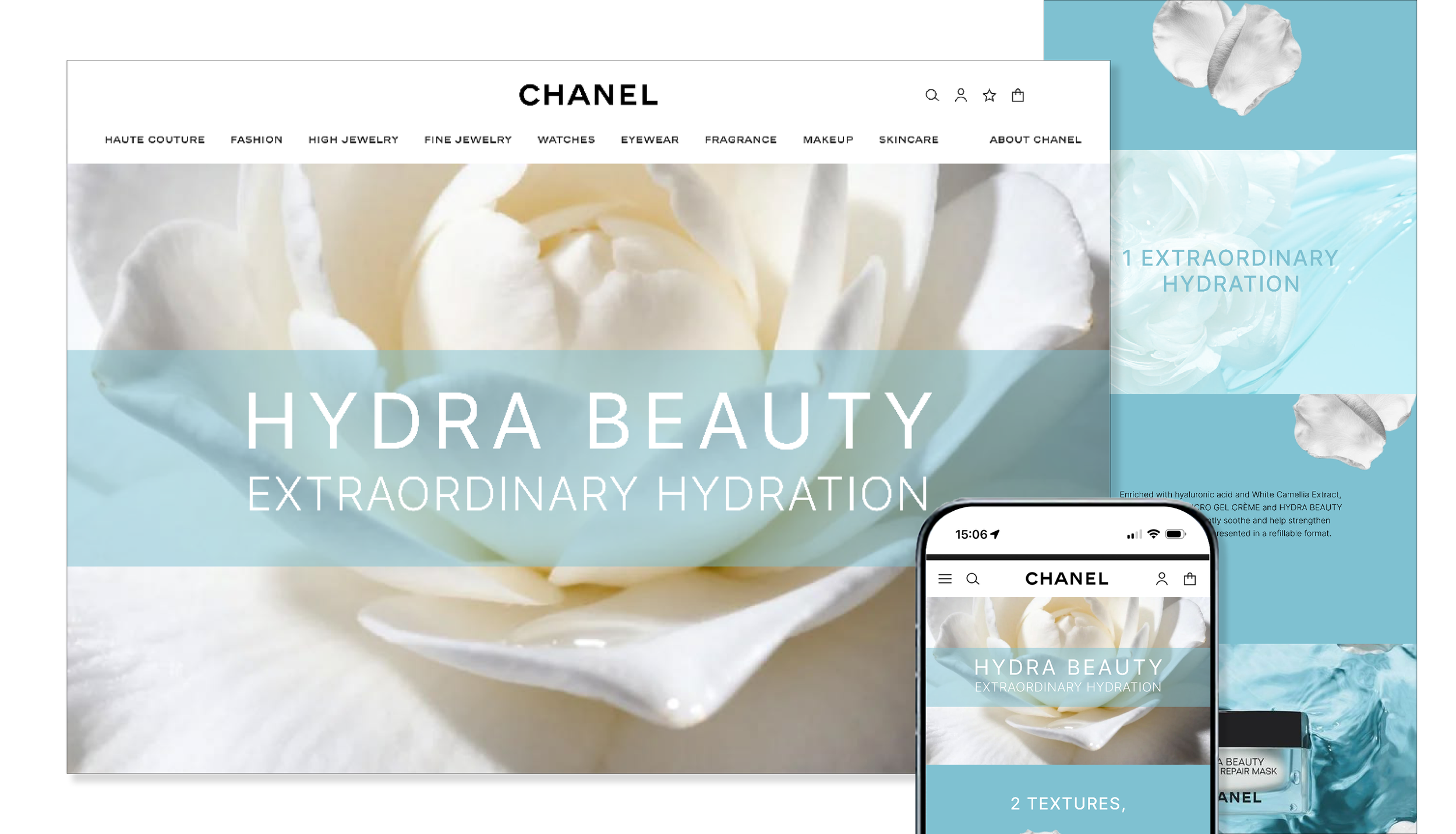 CHANEL HYDRA BEAUTY CREAM Landing Page