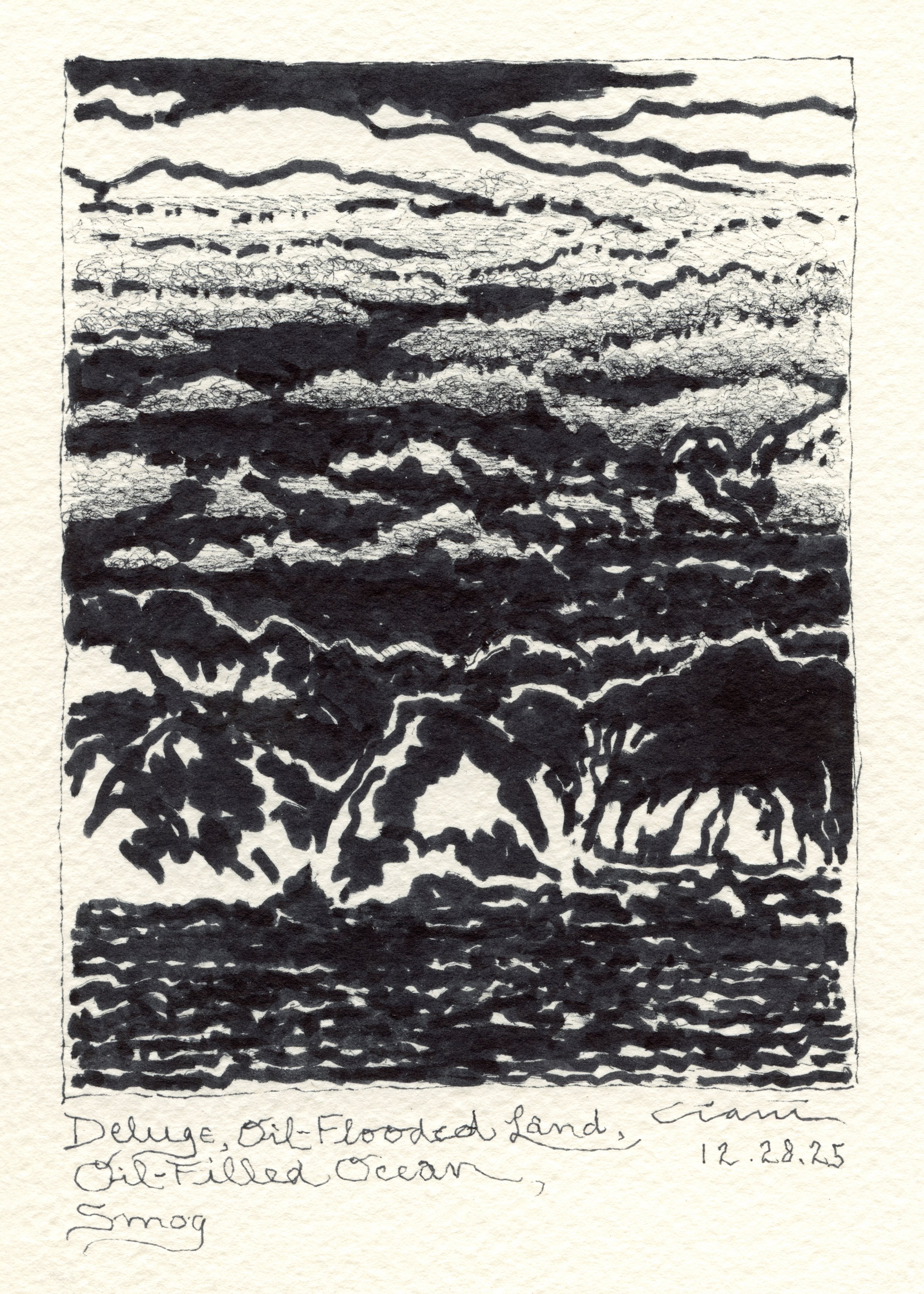 Deluge, Deluge, Oil-Flooded Land, Oil-Filled Ocean, Smog