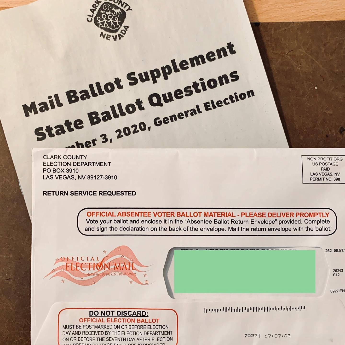Pictured here is the most powerful tool in the world - the Ballot. I received &gt;1.5 lbs. of campaign mail- crammed into my mailbox where I suffered a wicked paper cut (pictured here). In casting my ballot I choose to participate in government. I al