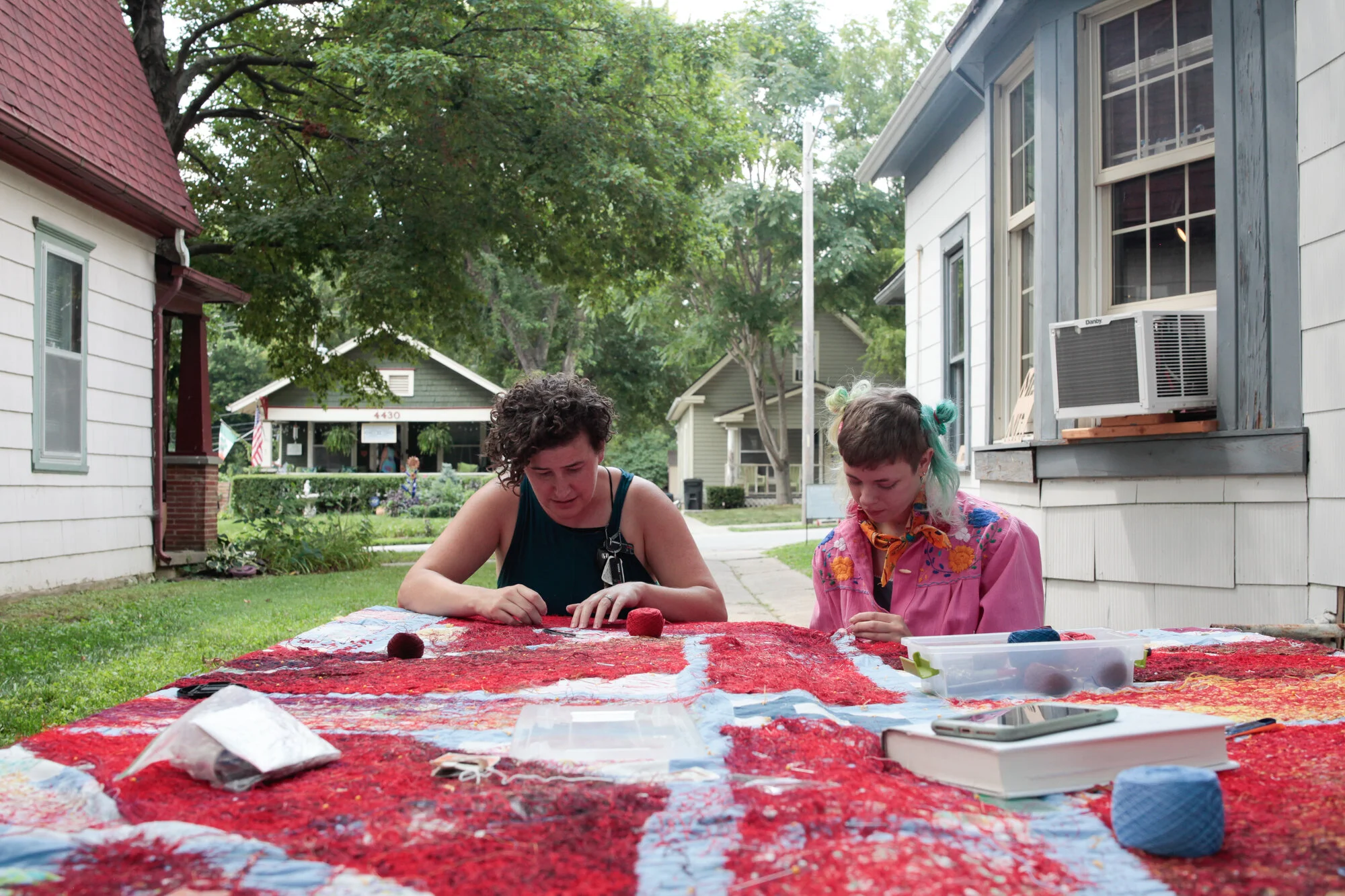 The Collective Mending Sessions - Open House Space, KCMO, August 2019.