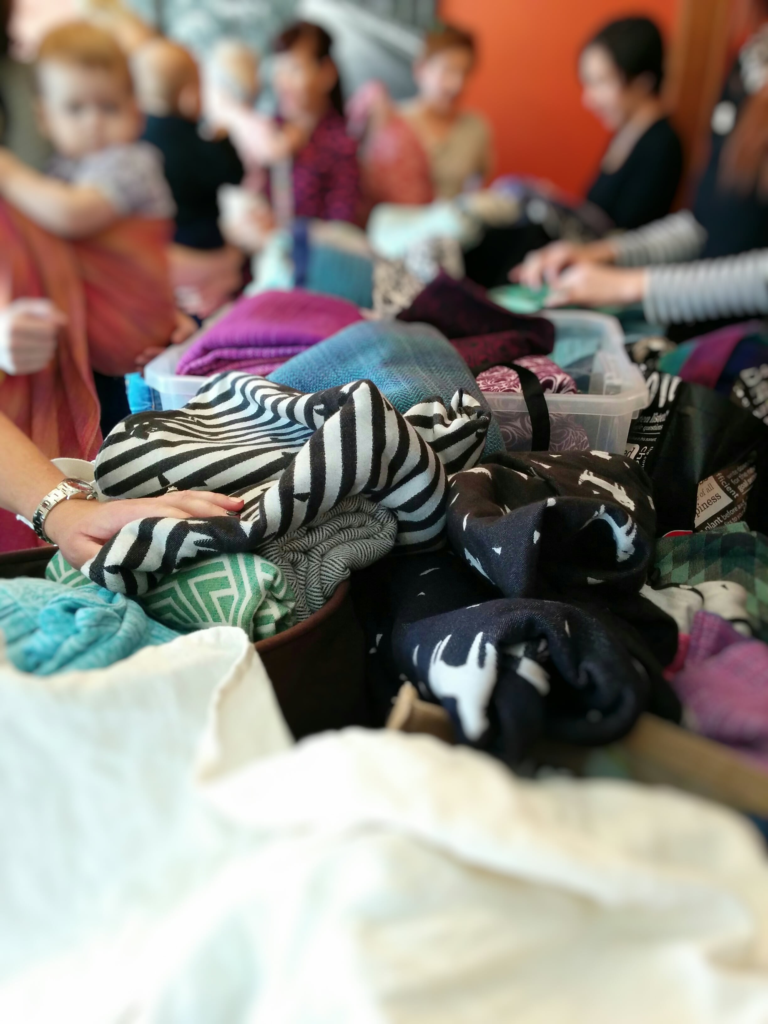 Bad Koneko joined a high end babywearing meet up in Edmonton.