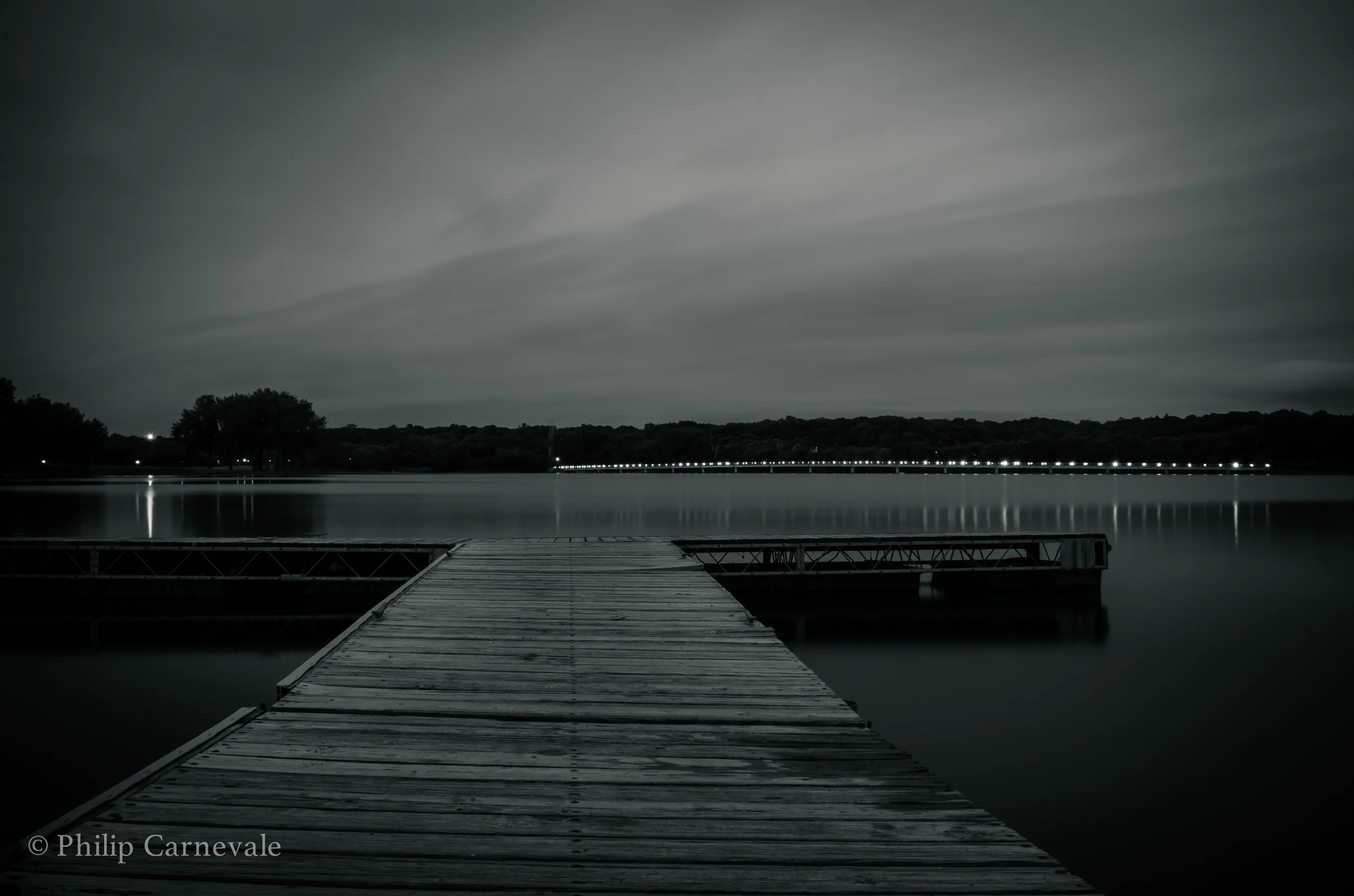 Moon lit Gray's Lake