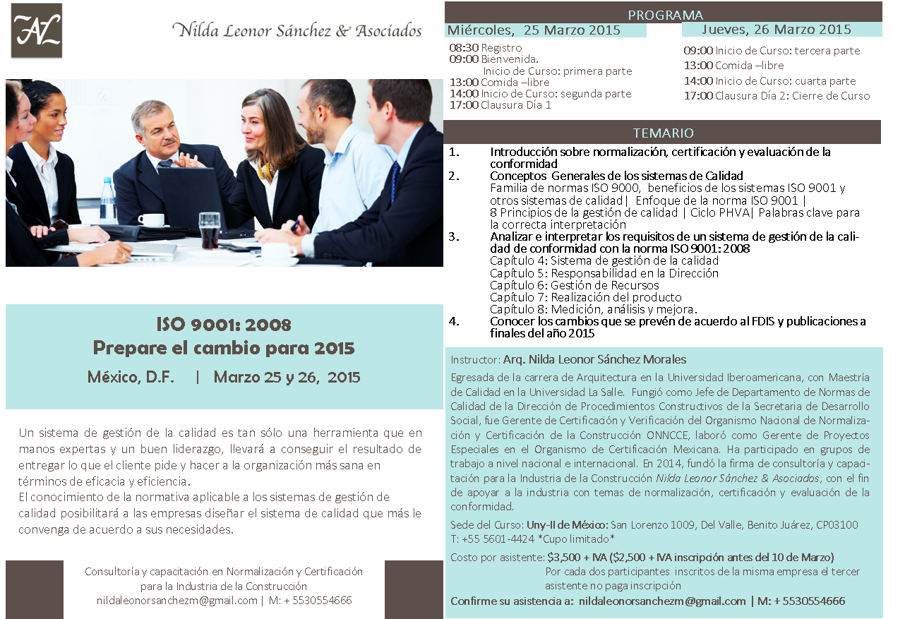 ISO 9001-2008: Prepare el cambio para 2015