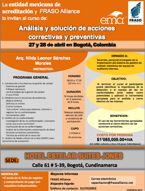 Análisis y solución de acciones correctivas y preventivas