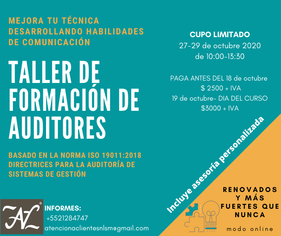 Taller de Formación de Auditores