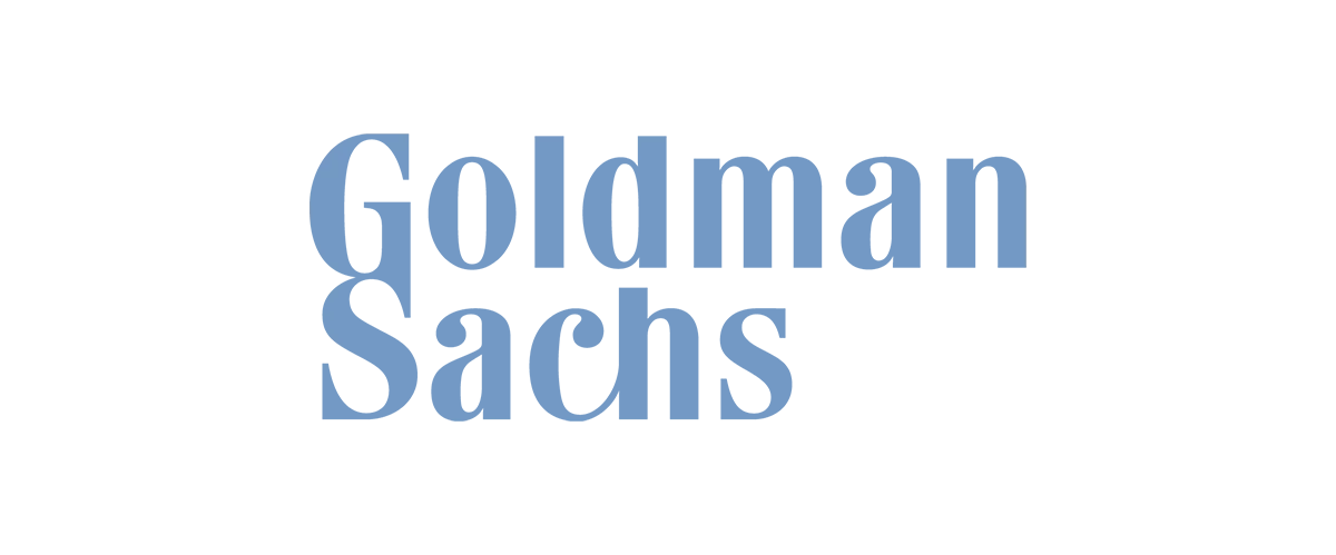 Pixelated blue logo with white rectangle on the right